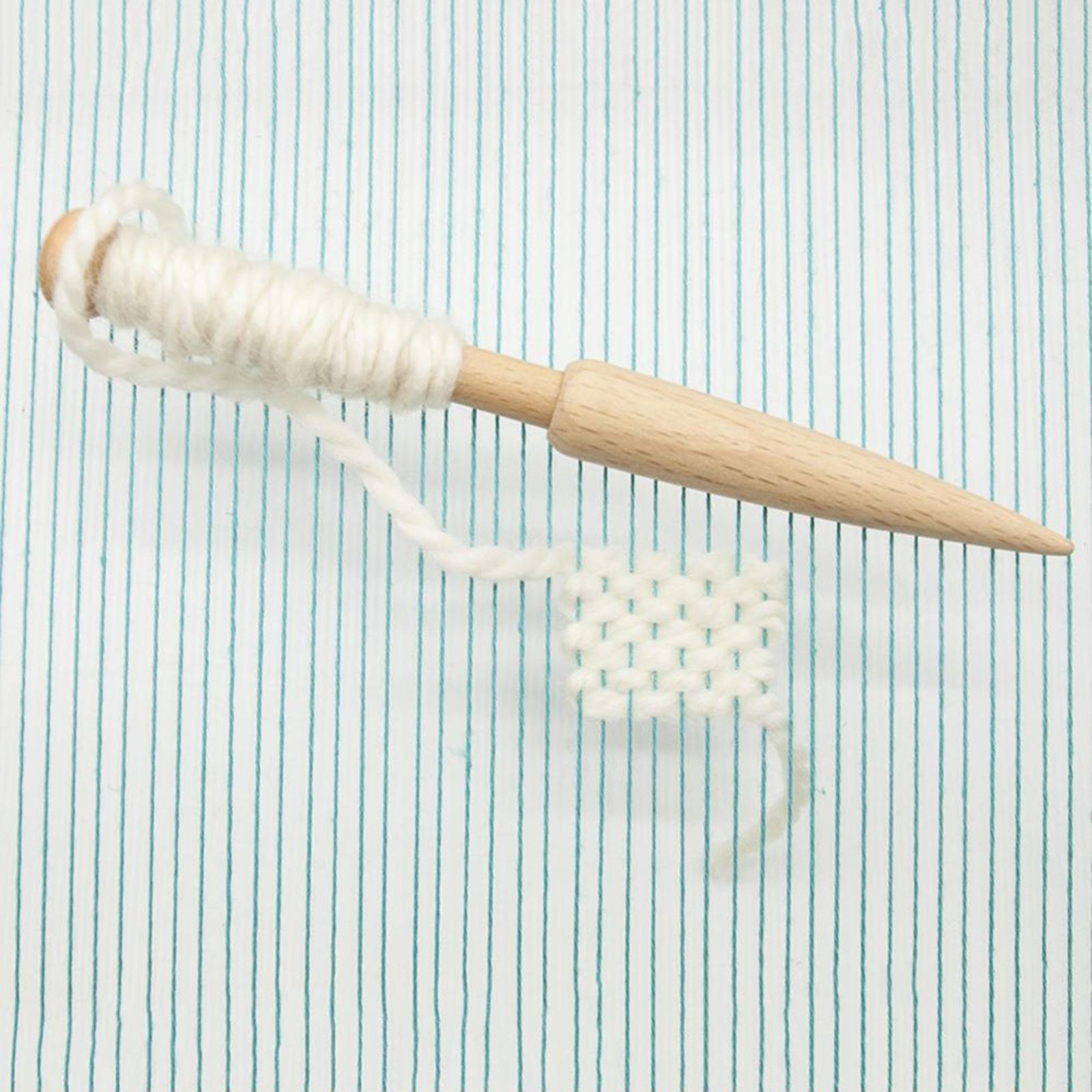 Wooden Weaving Loom Sticks 7Pcs Wood Weaving Crochet Needle for Tapestry 2