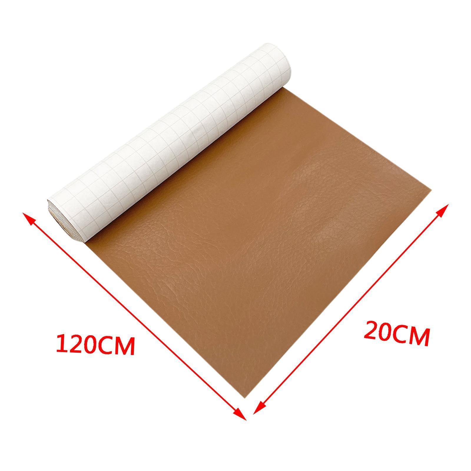 Household Leather Patches Artificial Repair Tape Repair Sticker for Indoor Khaki