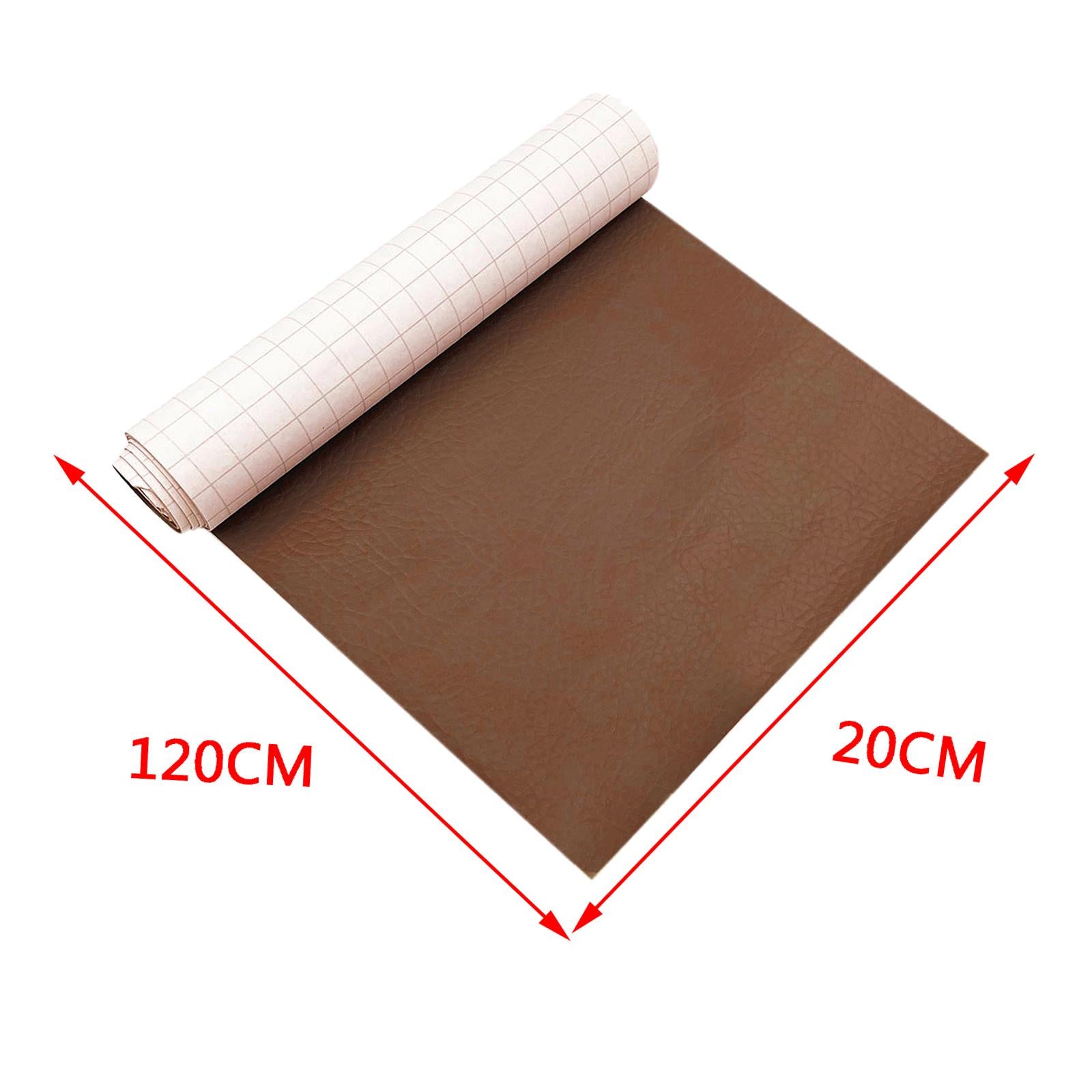 Household Leather Patches Artificial Repair Tape Repair Sticker for Indoor Light Brown