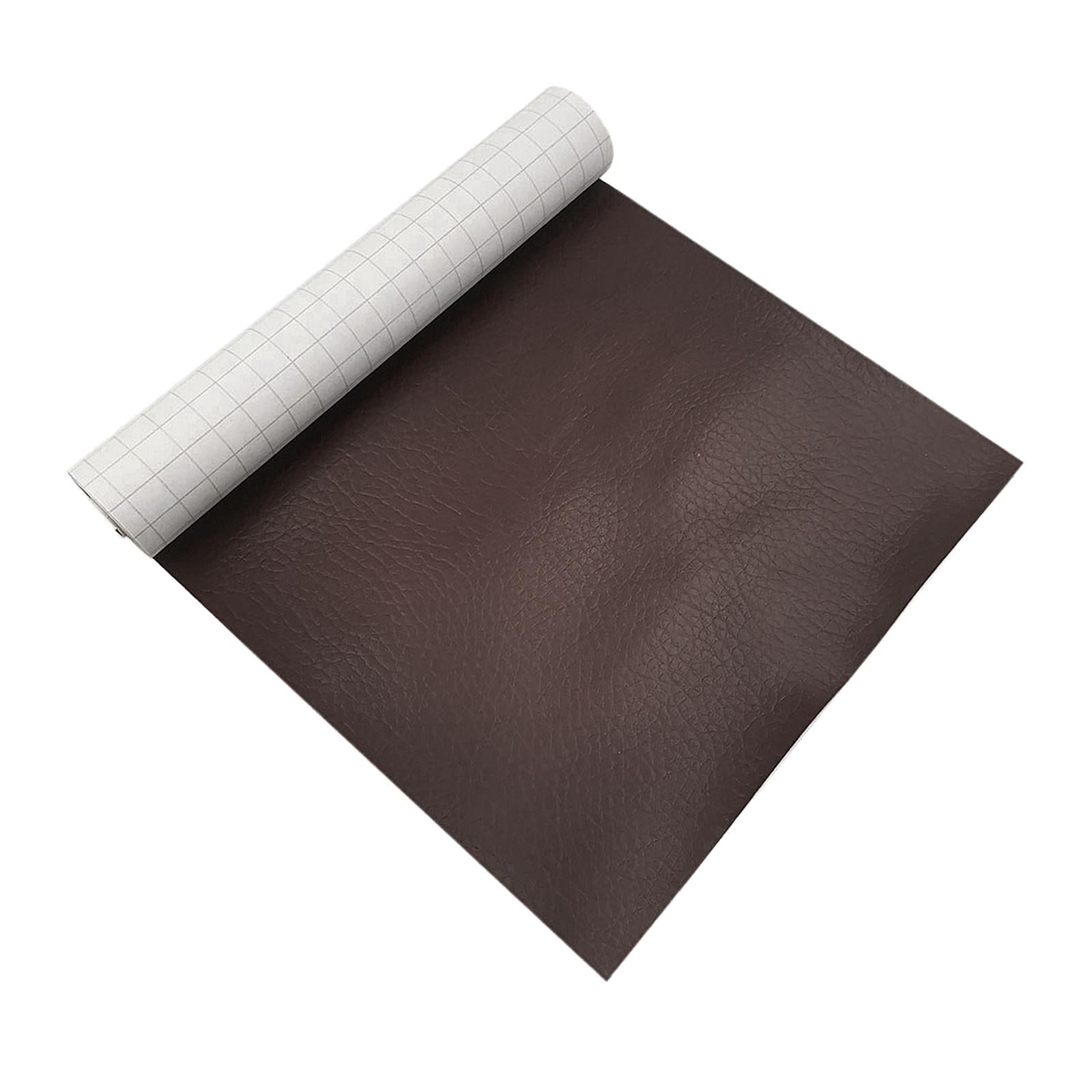 Household Leather Patches Artificial Repair Tape Repair Sticker for Indoor Dark Brown