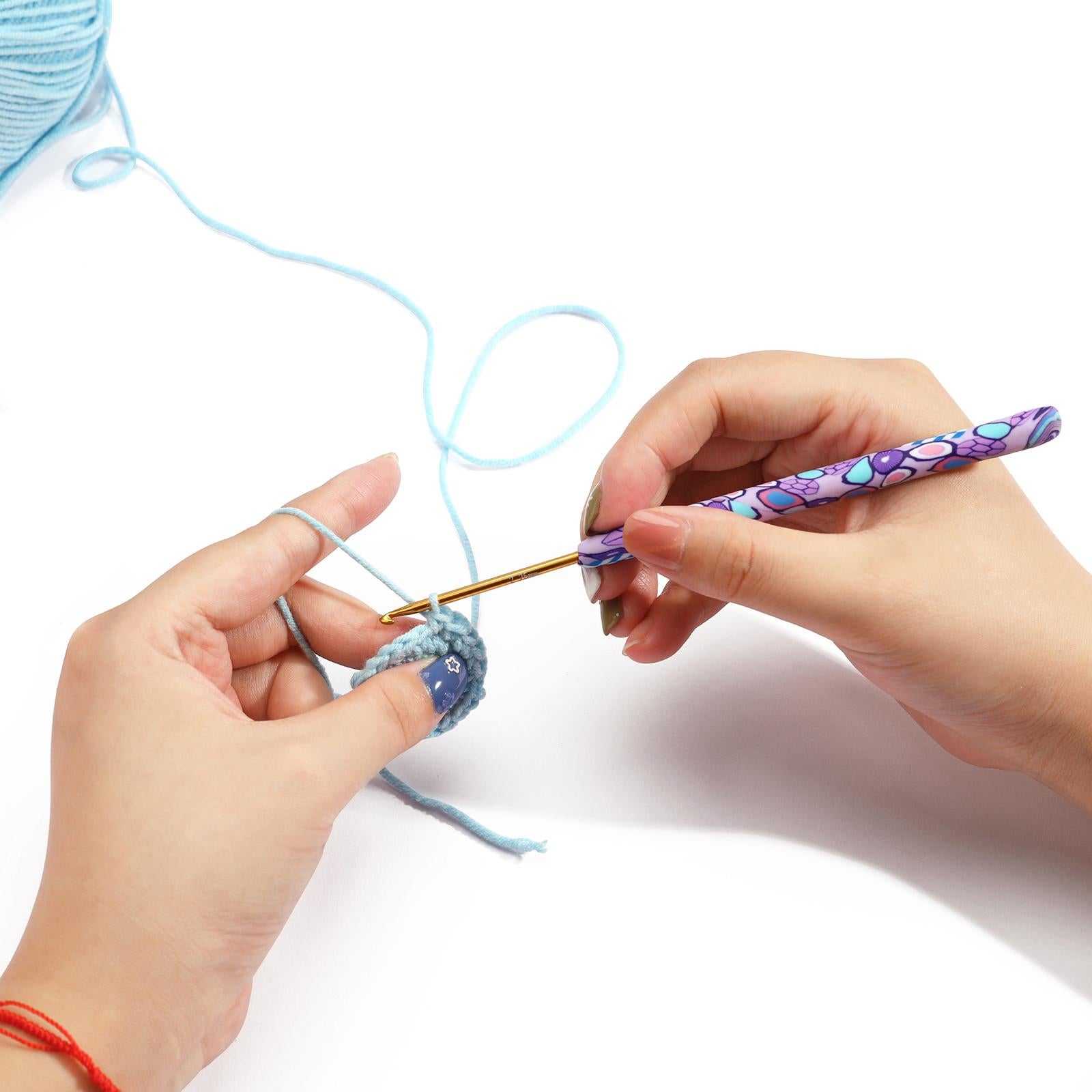 Crochet Hook Needles Knit Set Weave Craft Yarn Multicolor 2.25-8.0mm Animals