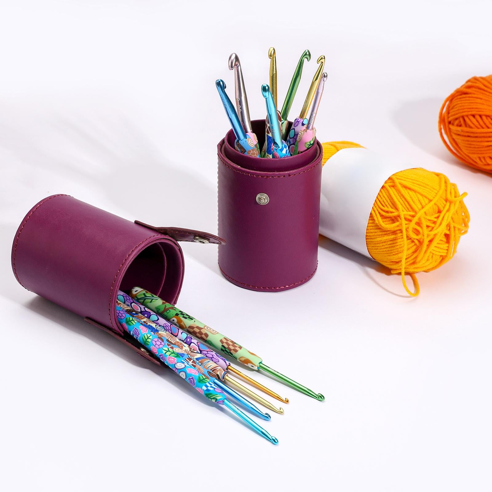 Crochet Hook Needles Knit Set Weave Craft Yarn Multicolor 2.25-8.0mm Animals