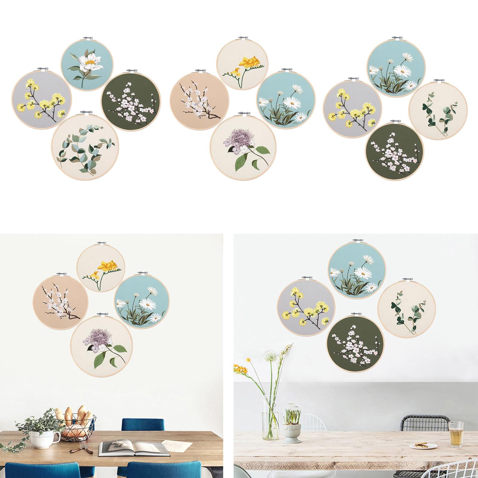 Embroidery Starter Kit Hand Sewing Color Threads Cloth Cross Stitch NO.11