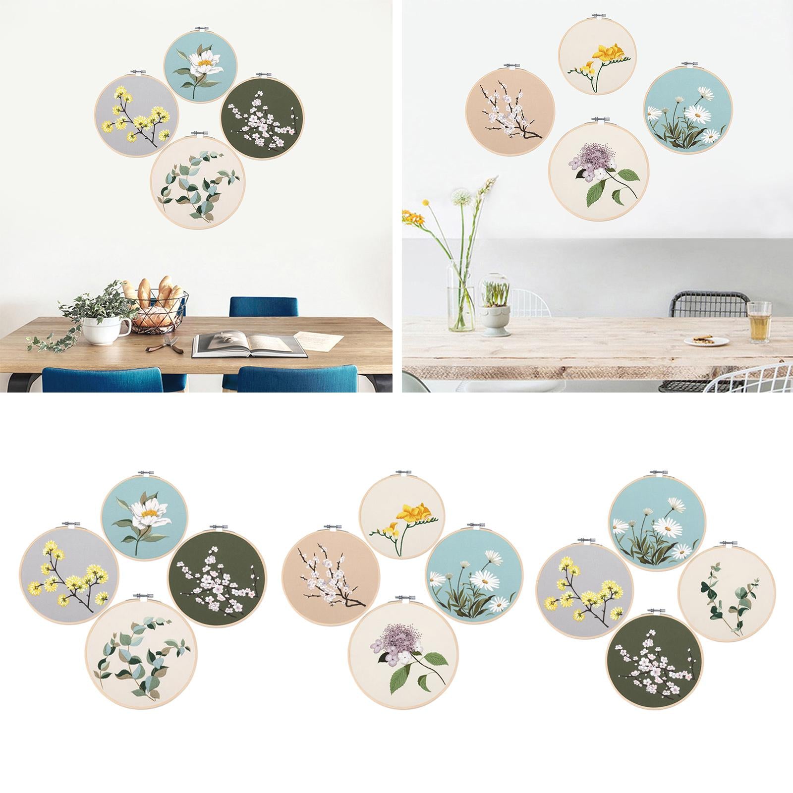 Embroidery Starter Kit Hand Sewing Color Threads Cloth Cross Stitch NO.11