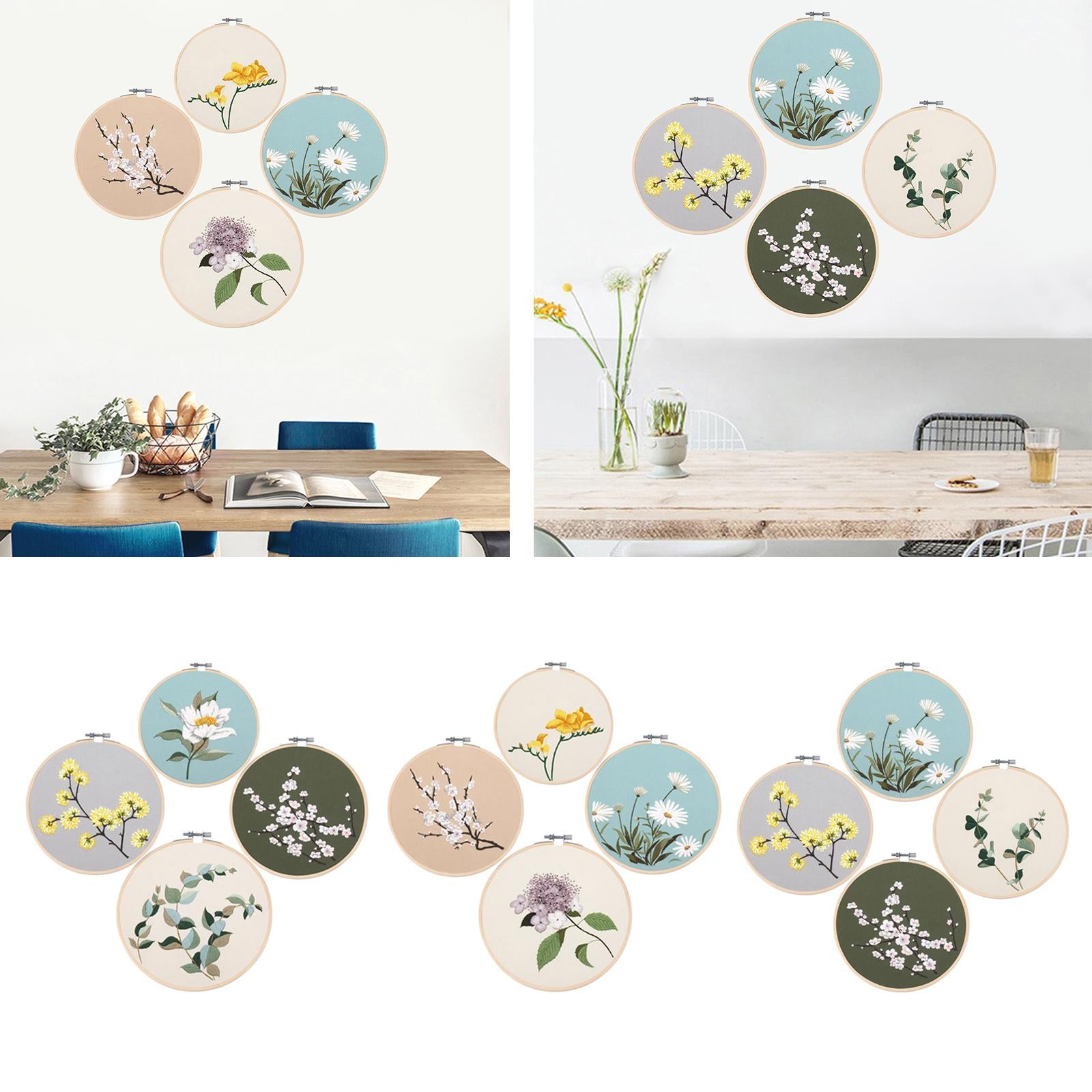 Embroidery Starter Kit Hand Sewing Color Threads Cloth Cross Stitch NO.11