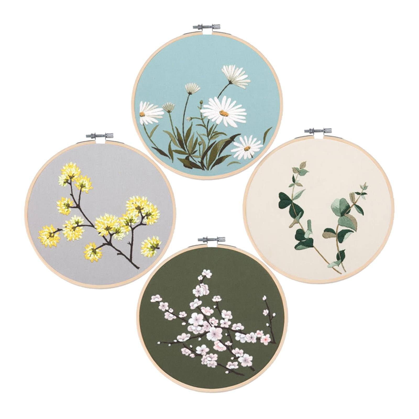 Embroidery Starter Kit Hand Sewing Color Threads Cloth Cross Stitch NO.13