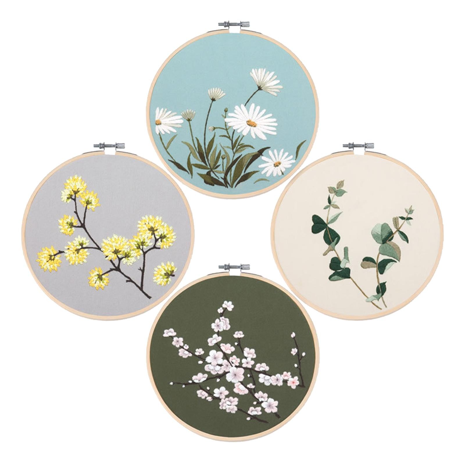 Embroidery Starter Kit Hand Sewing Color Threads Cloth Cross Stitch NO.13