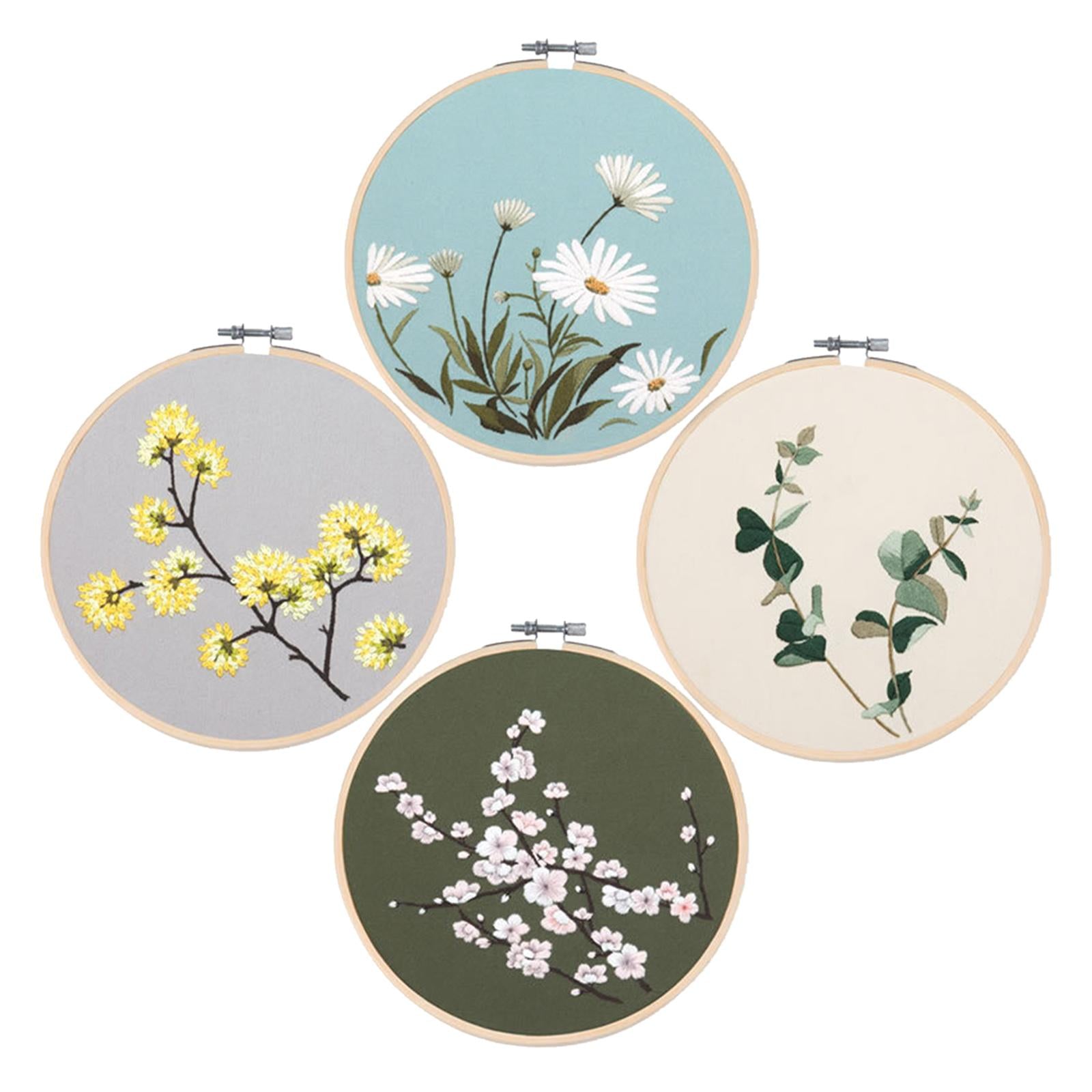 Embroidery Starter Kit Hand Sewing Color Threads Cloth Cross Stitch NO.13