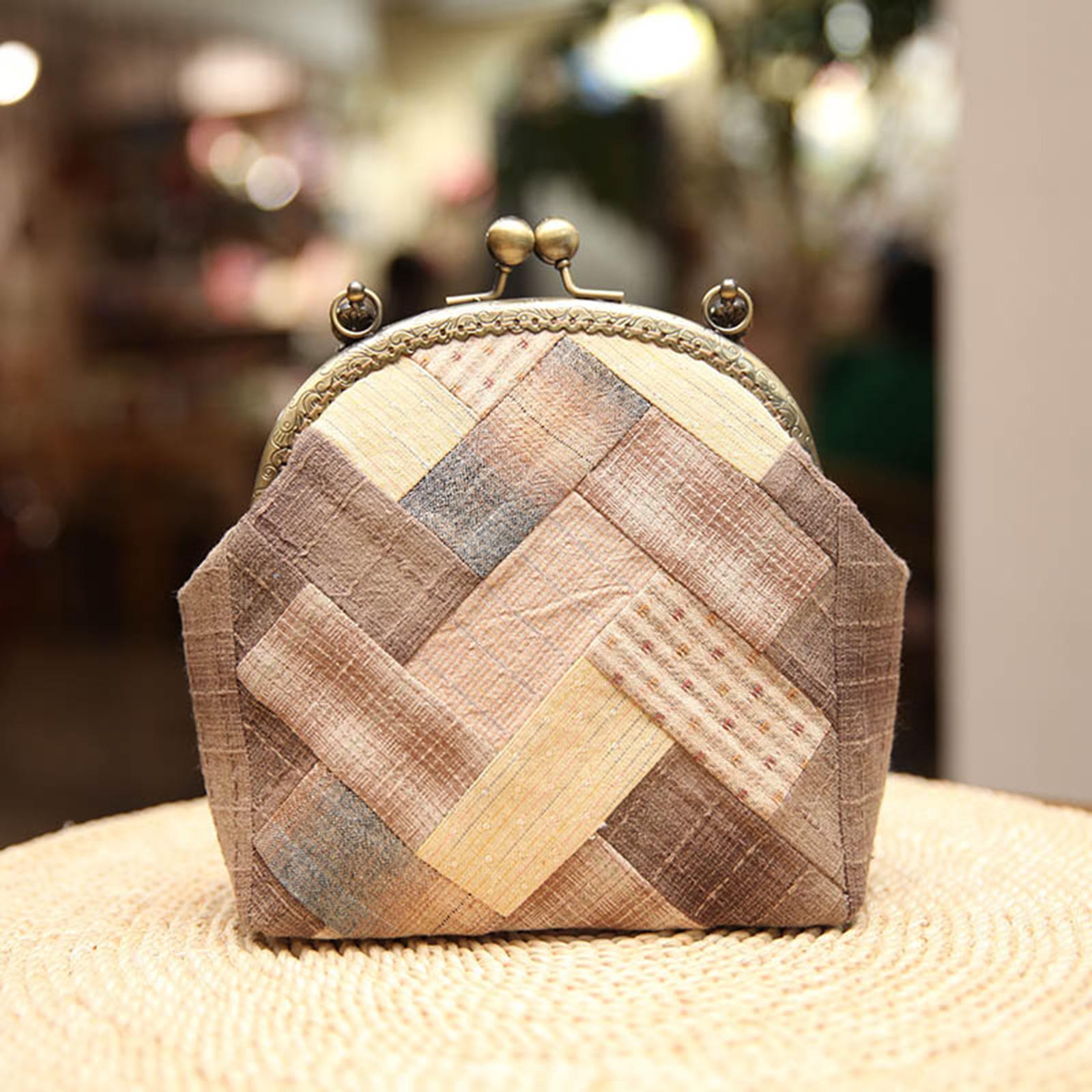 Handbag Material Kit Embroidery Set Artware Handmade Decoration Present Coffee