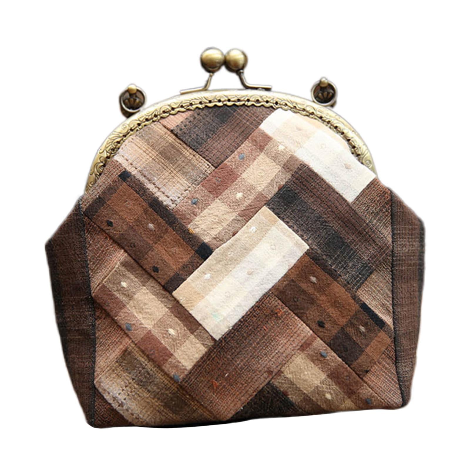 Handbag Material Kit Embroidery Set Artware Handmade Decoration Present Brown