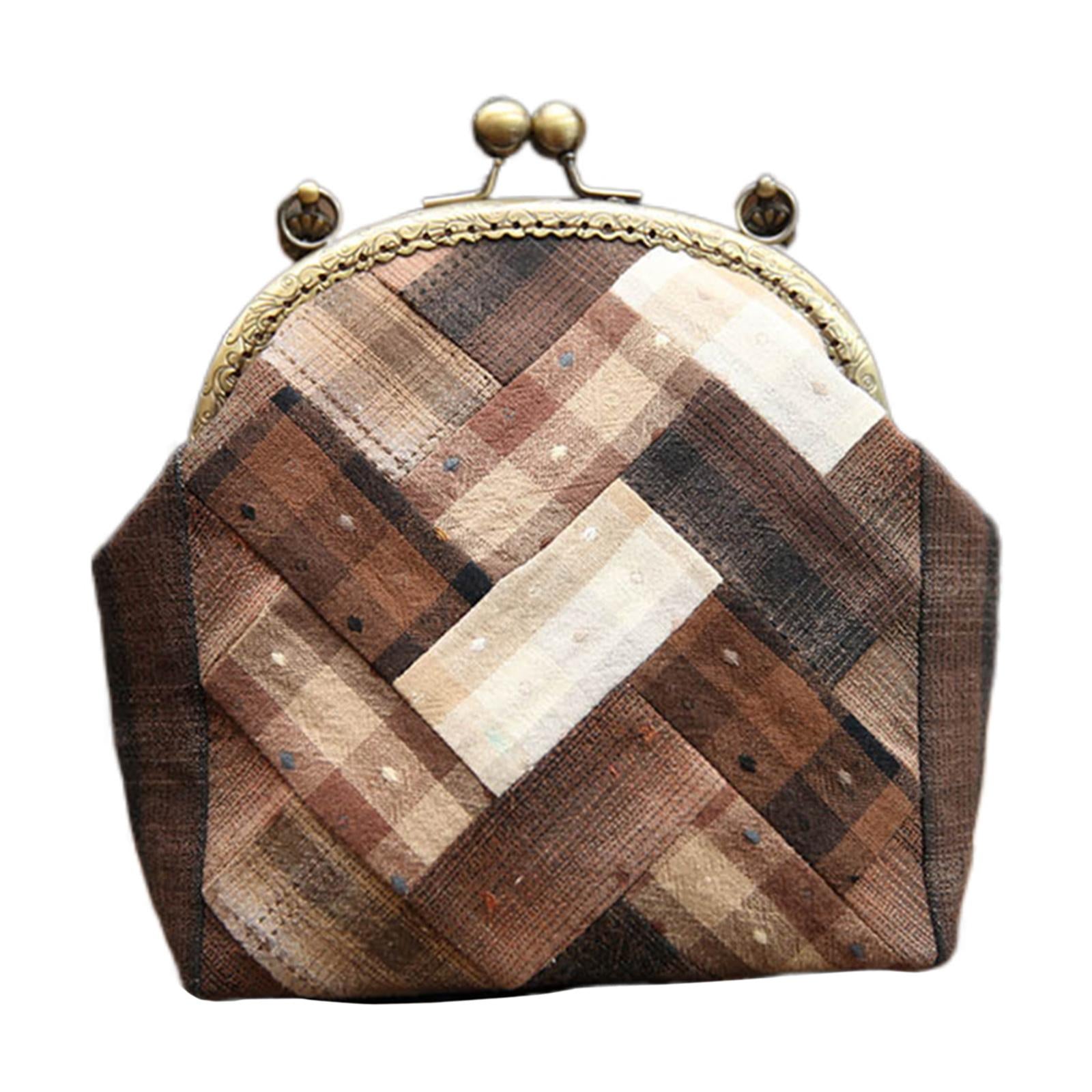 Handbag Material Kit Embroidery Set Artware Handmade Decoration Present Brown