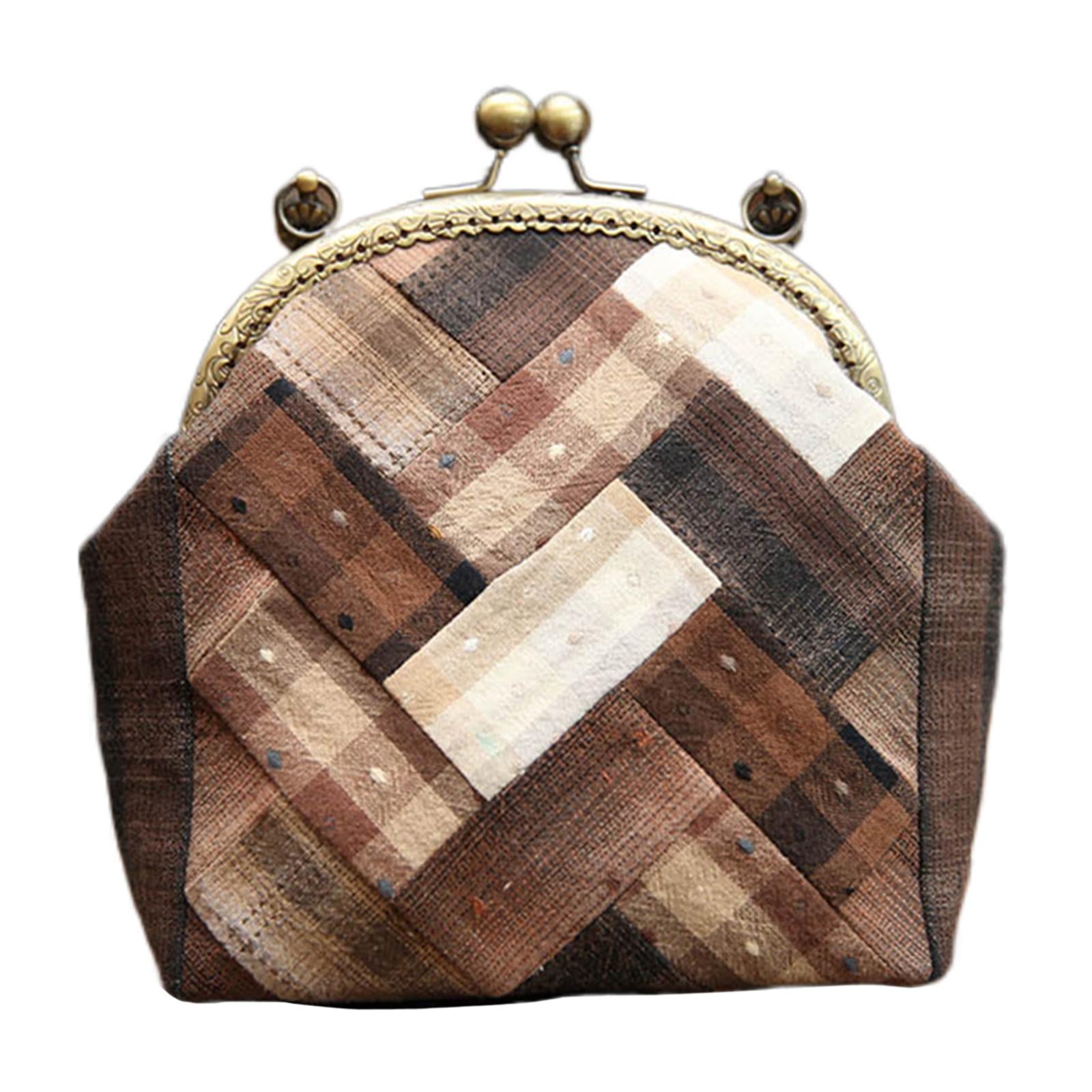 Handbag Material Kit Embroidery Set Artware Handmade Decoration Present Brown