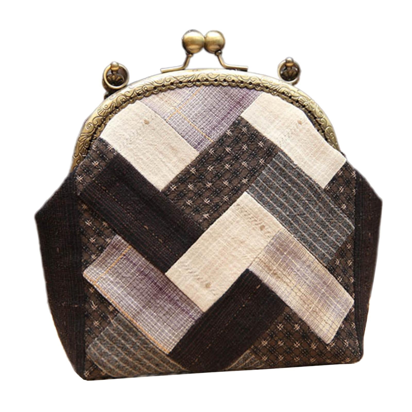 Handbag Material Kit Embroidery Set Artware Handmade Decoration Present Black