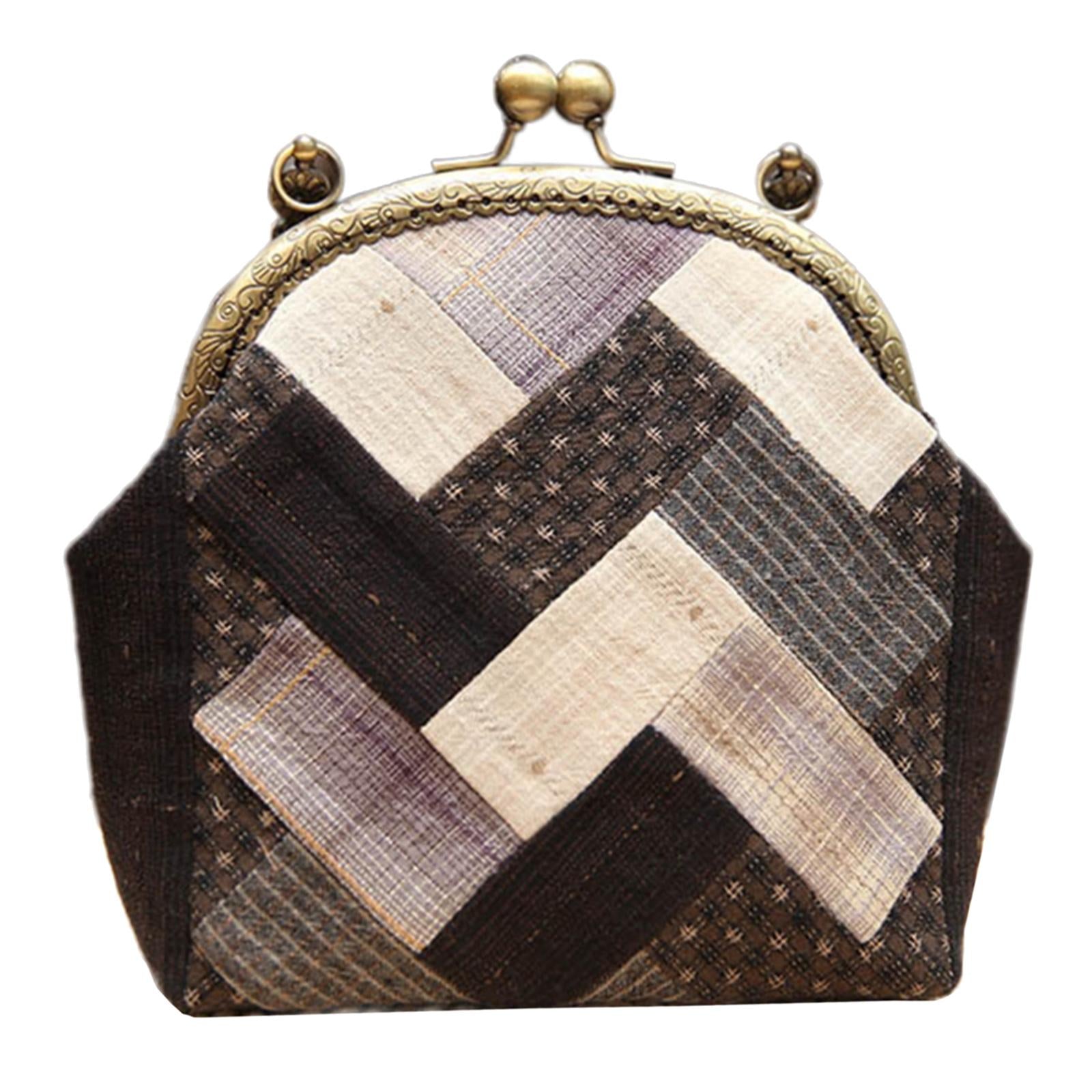 Handbag Material Kit Embroidery Set Artware Handmade Decoration Present Black