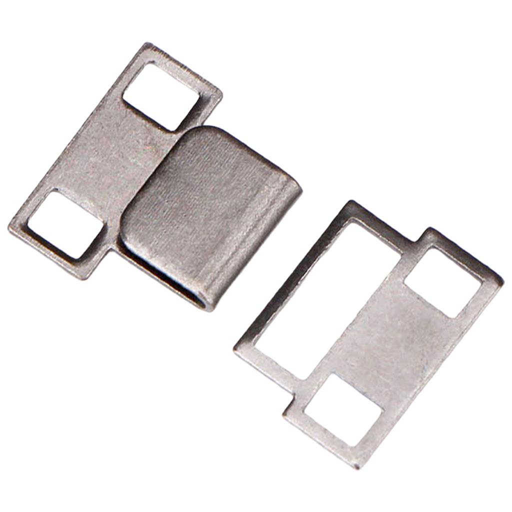 5 Pair Trouser Hooks Clothes Trousers Pants Fasteners Style 2 Grey