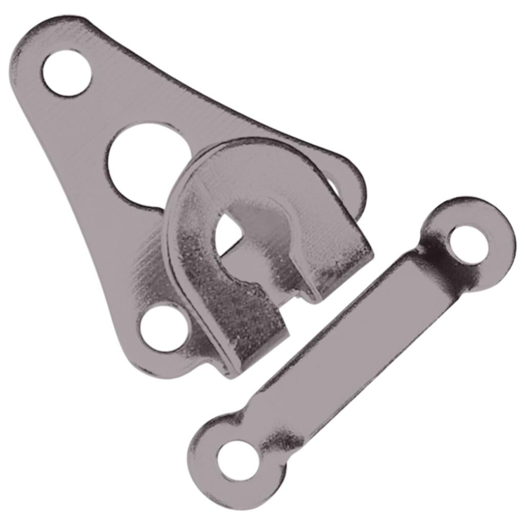 5 Pair Trouser Hooks Clothes Trousers Pants Fasteners Style 4 Grey Round