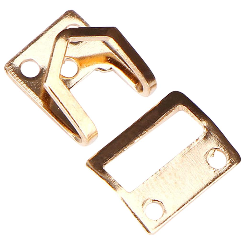 5 Pair Trouser Hooks Clothes Trousers Pants Fasteners Style 5 Golden