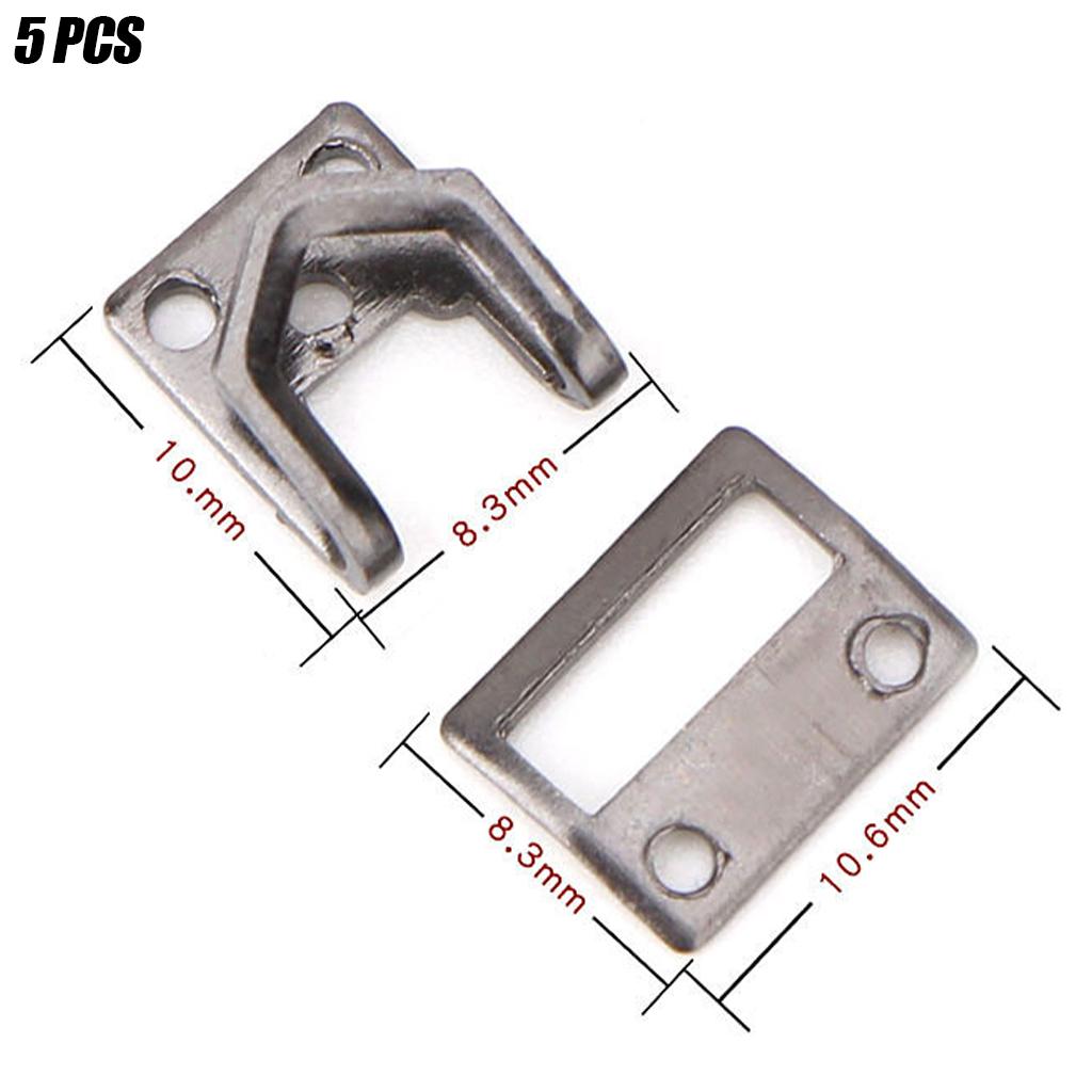 5 Pair Trouser Hooks Clothes Trousers Pants Fasteners Style 5 Grey