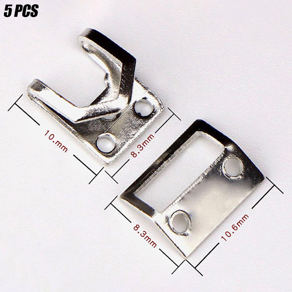 5 Pair Trouser Hooks Clothes Trousers Pants Fasteners Style 5 Silver