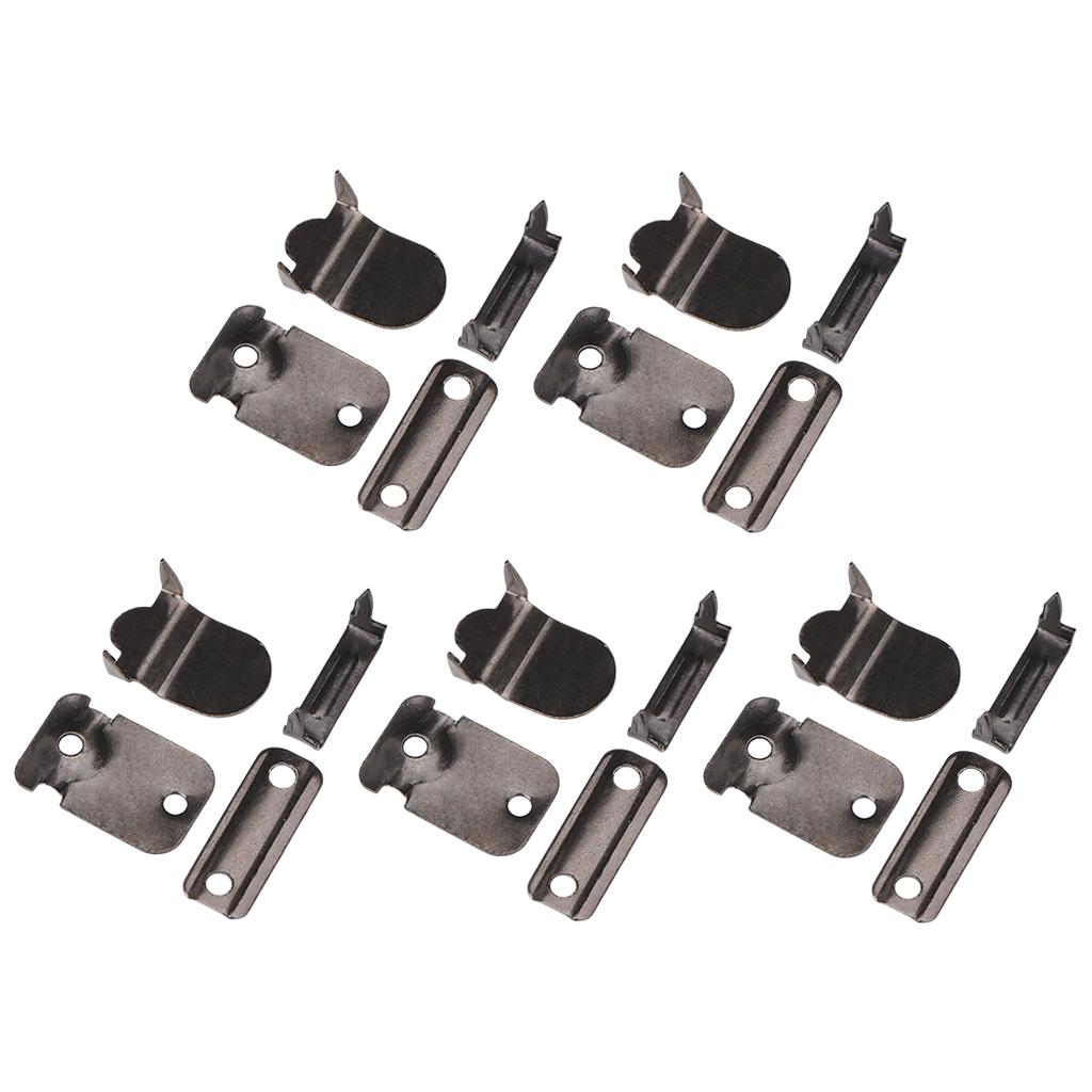 5 Pair Trouser Hooks Clothes Trousers Pants Fasteners Style 7 Grey