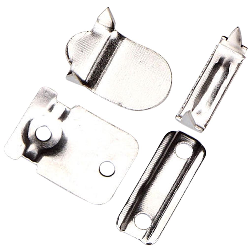 5 Pair Trouser Hooks Clothes Trousers Pants Fasteners Style 7 Silver