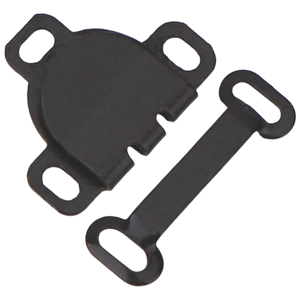 5 Pair Trouser Hooks Clothes Trousers Pants Fasteners Style 8 Black