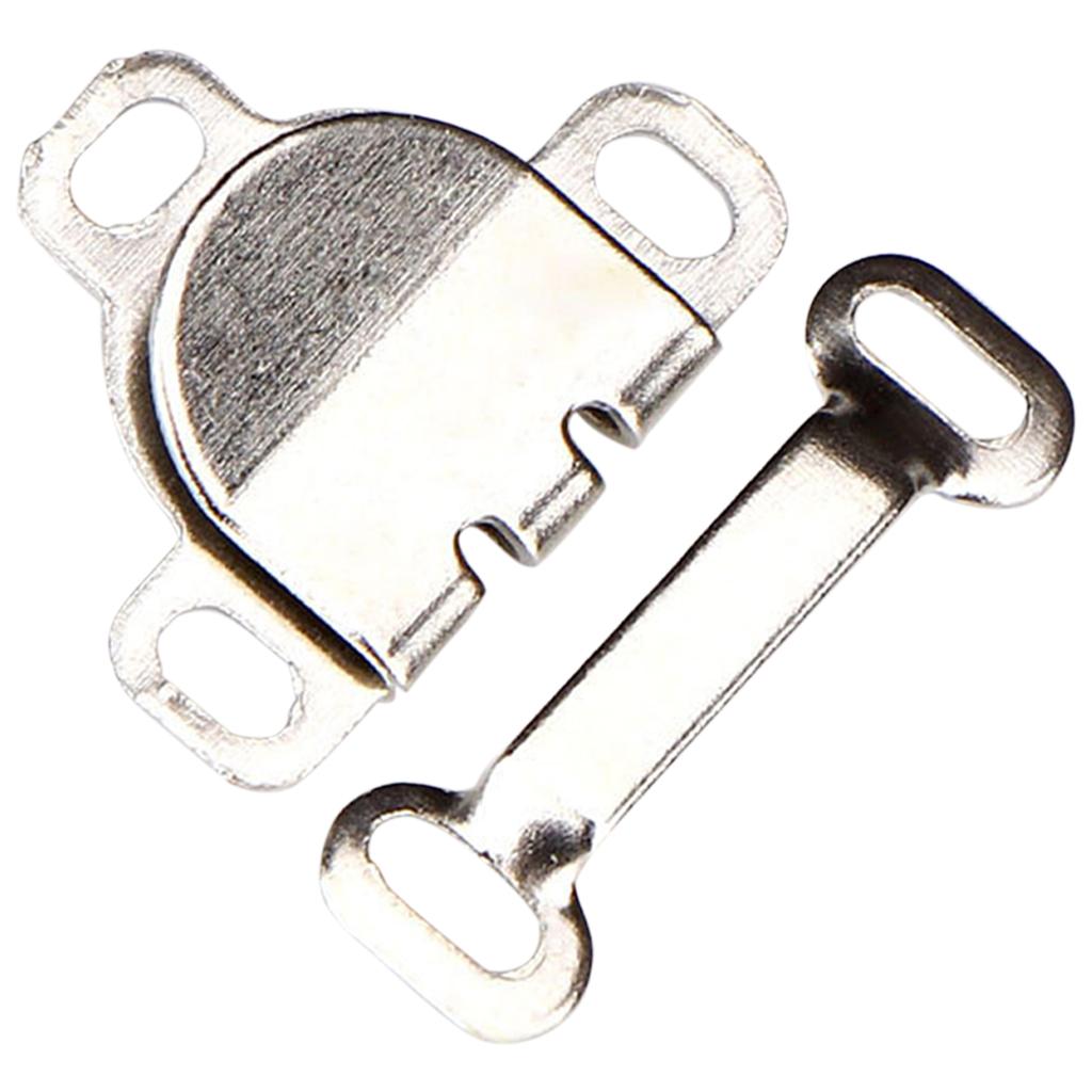 5 Pair Trouser Hooks Clothes Trousers Pants Fasteners Style 8 Silver