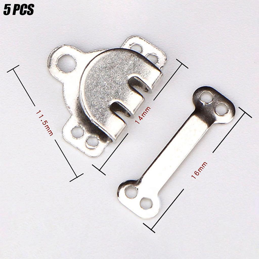 5 Pair Trouser Hooks Clothes Trousers Pants Fasteners Style 9 Silver