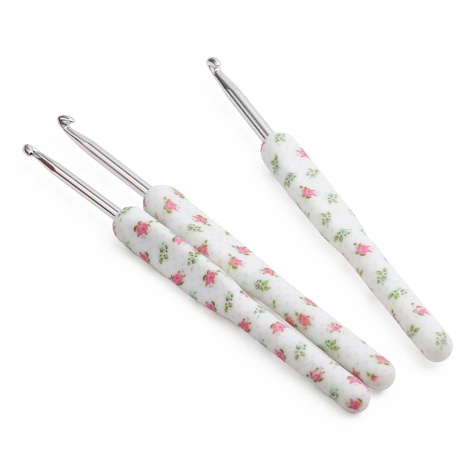 8Pcs Aluminium Crochet Hooks Needles Yarn Knitting Hook 2.5-6mm Sewing Tools