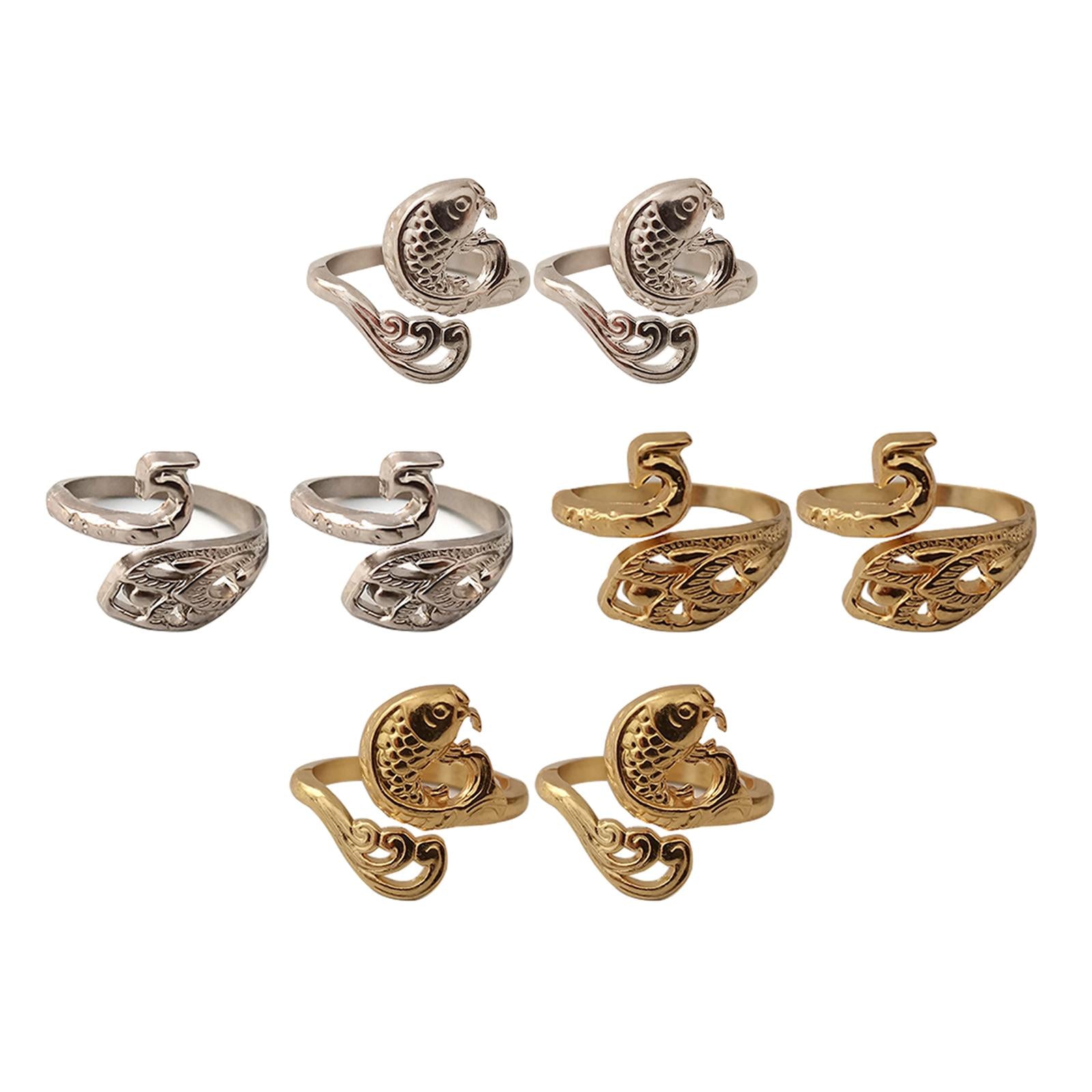 8x Rings Adjustable Crochet Advanced Knitting Loop Clothing Yarn Guide