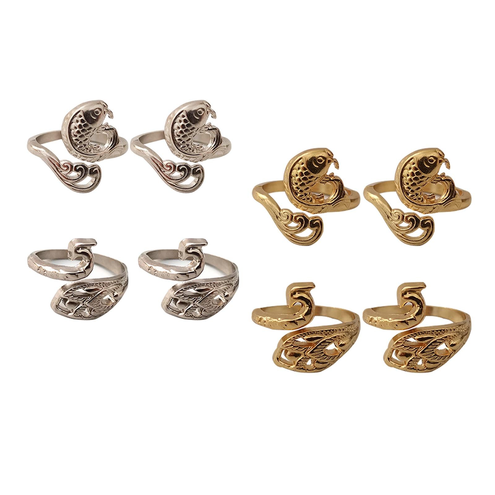 8x Rings Adjustable Crochet Advanced Knitting Loop Clothing Yarn Guide