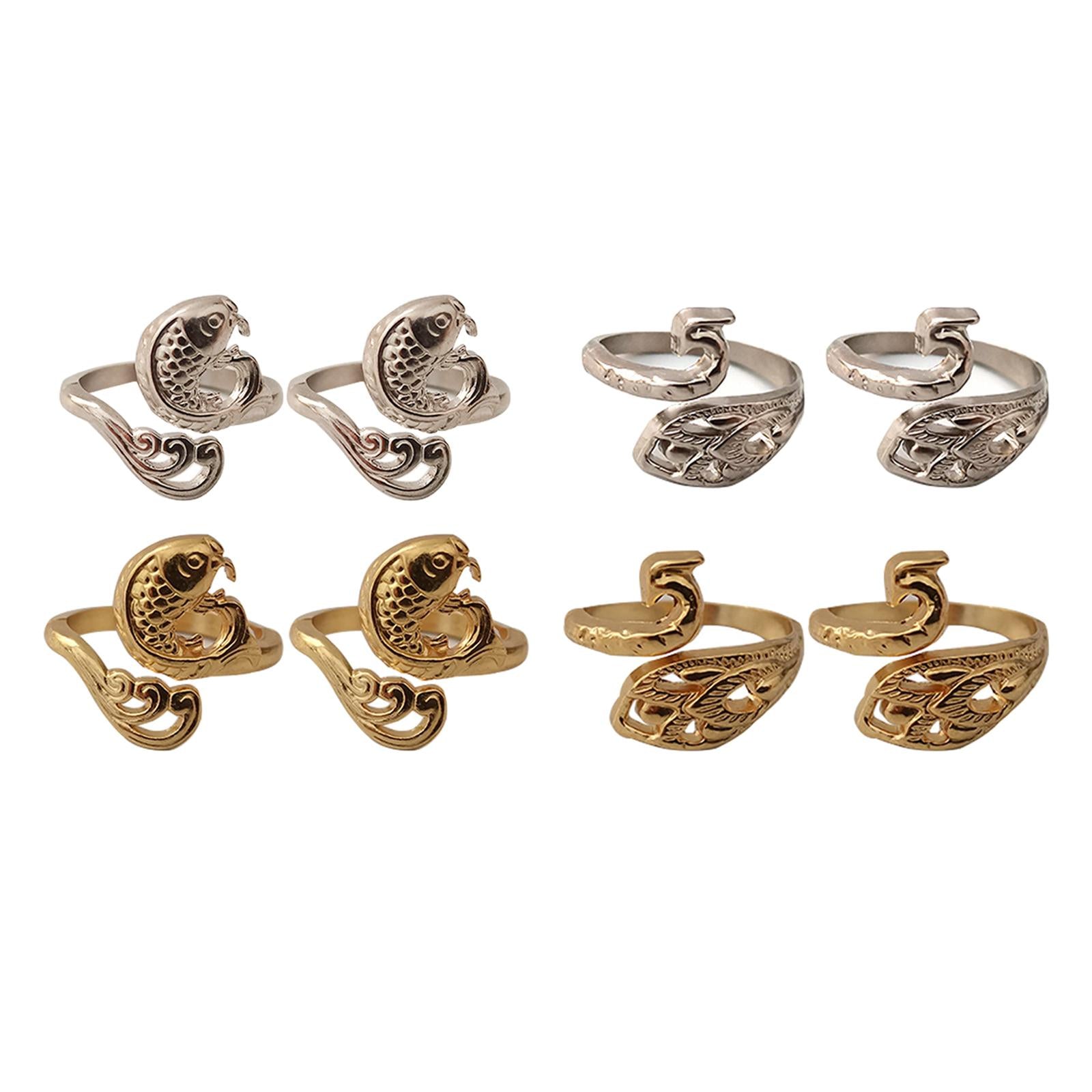 8x Rings Adjustable Crochet Advanced Knitting Loop Clothing Yarn Guide