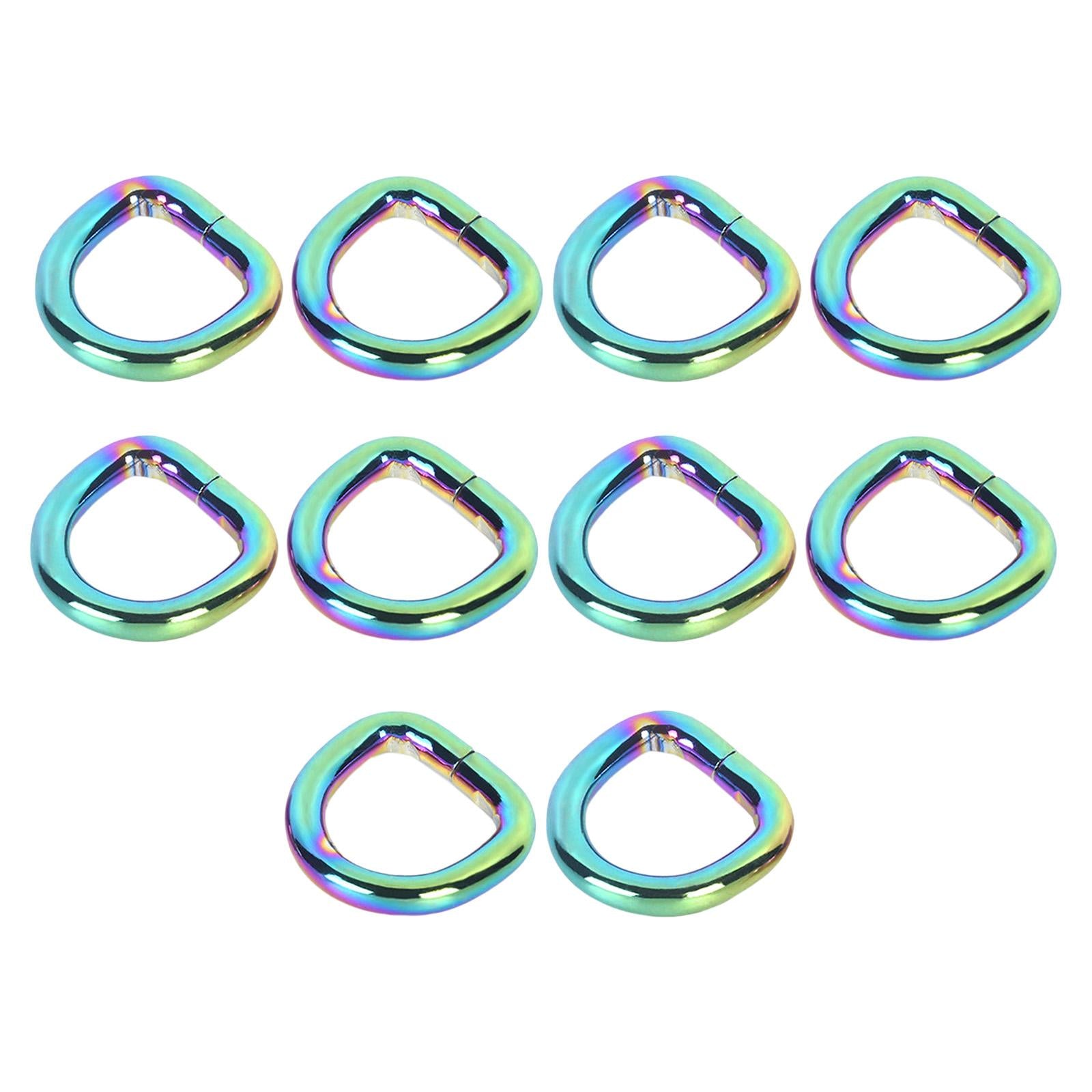 D Ring Buckles for Webbing Strap Hand Bag Belt Leather Craft 3.8x12.5x13.5mm