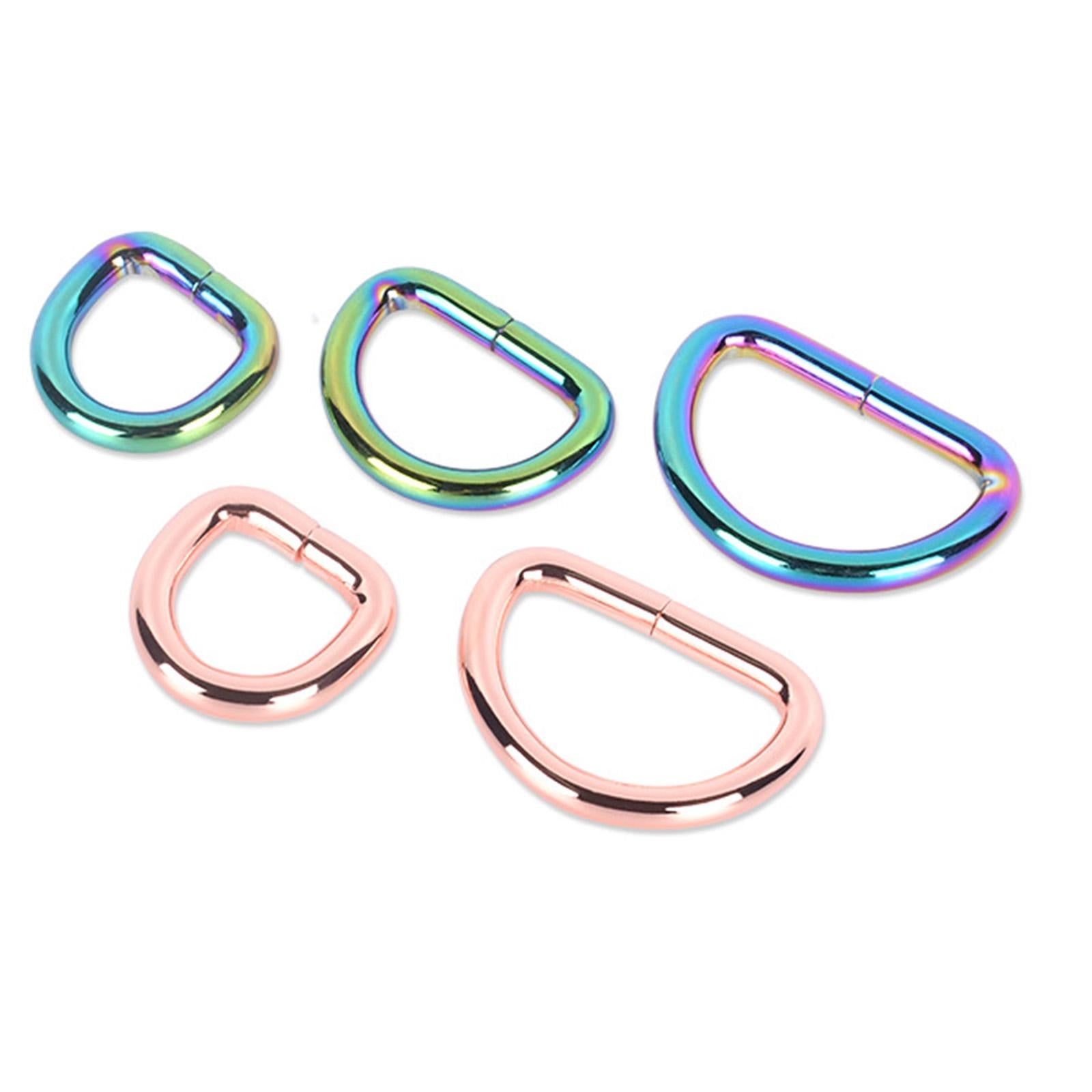 D Ring Buckles for Webbing Strap Hand Bag Belt Leather Craft 3.8x12.5x20mm