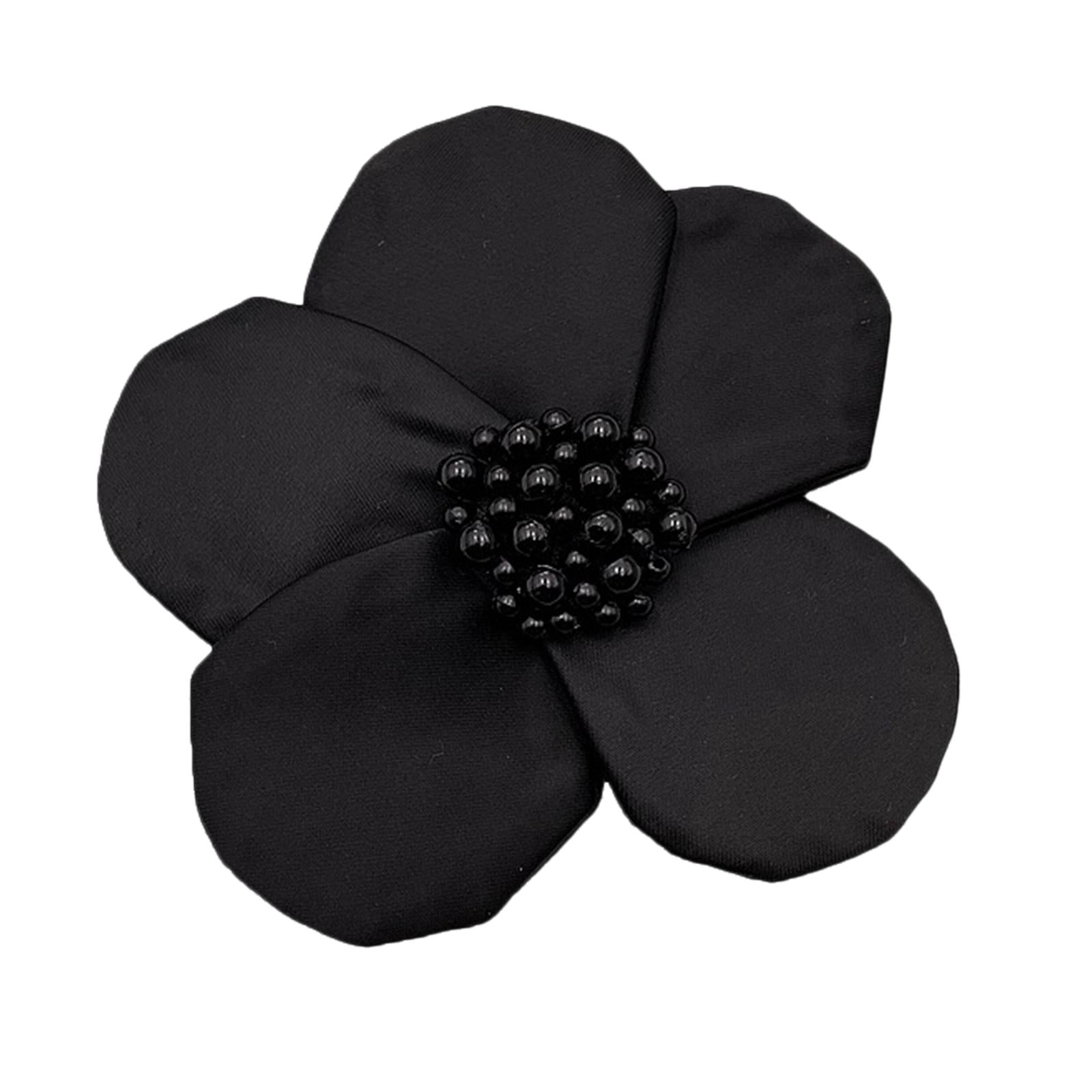 3x Beaded Sew-On Applique Craft Patch for Clothes Embroidered Patch Crafts Black