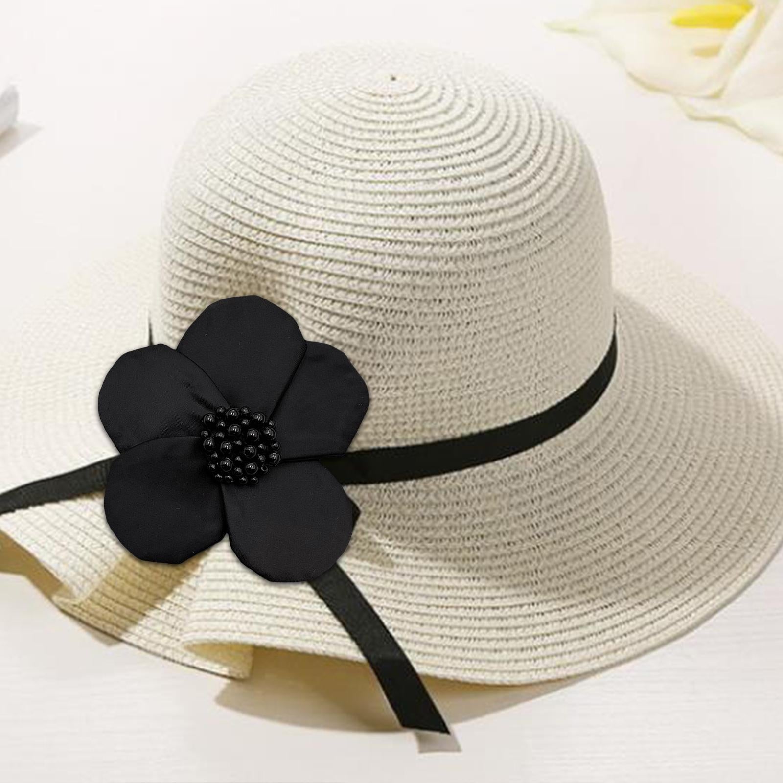 3x Beaded Sew-On Applique Craft Patch for Clothes Embroidered Patch Crafts Black