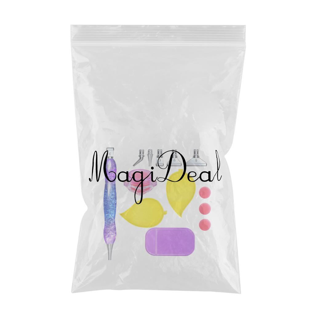 5D Resin Diamond Pen Point Drill Cross Stitch Embroidery Gradient purple