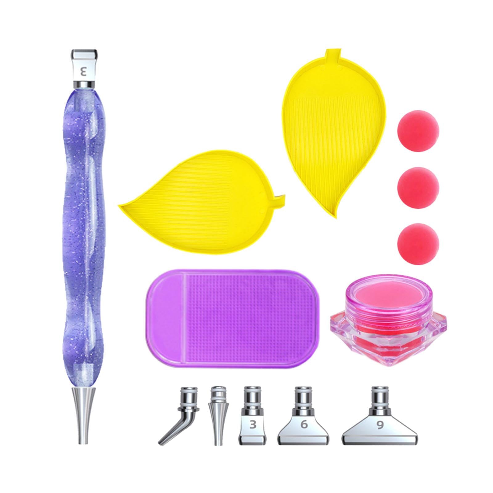 5D Resin Diamond Pen Point Drill Cross Stitch Embroidery Starry sky purple