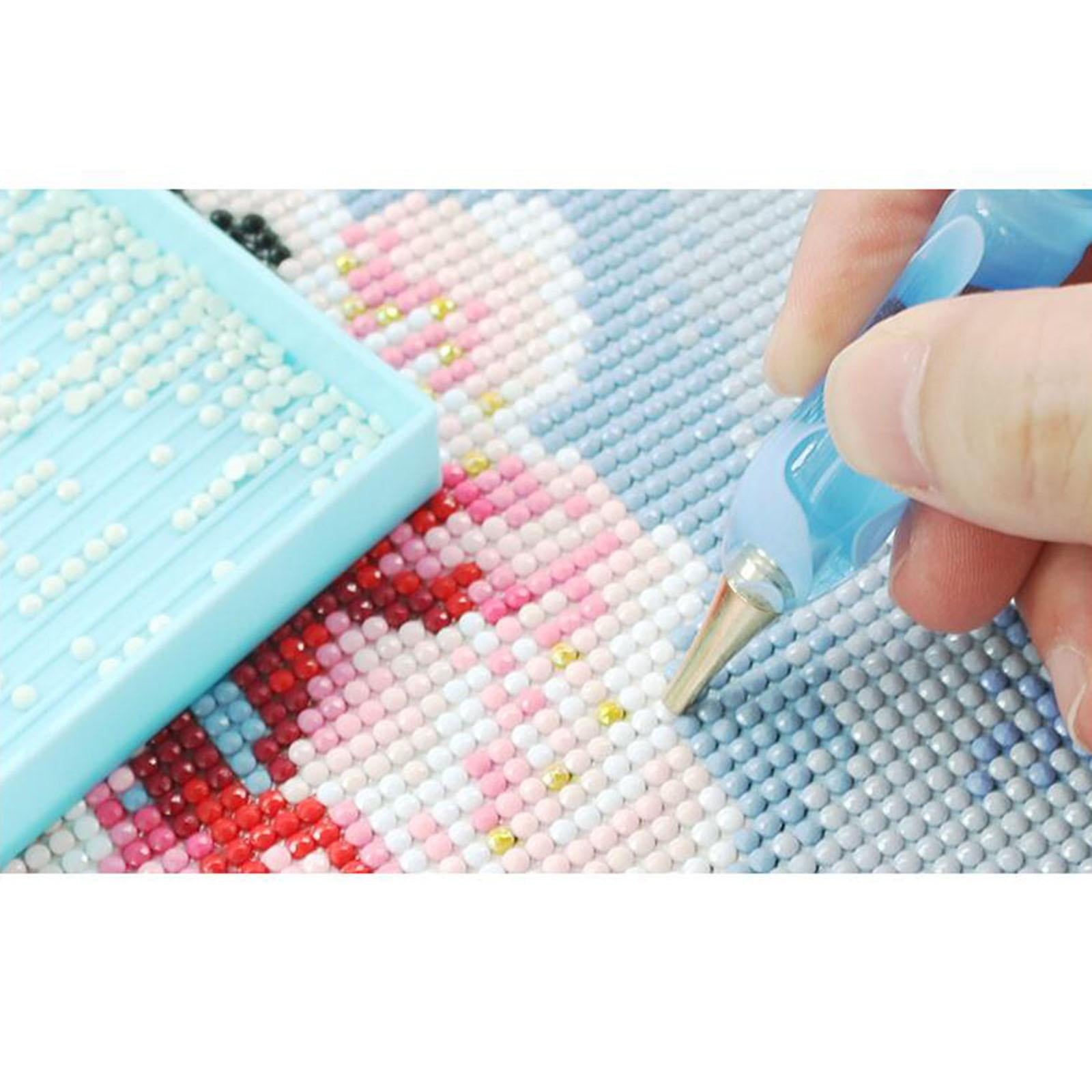 5D Resin Diamond Pen Point Drill Cross Stitch Embroidery Transparent pattern