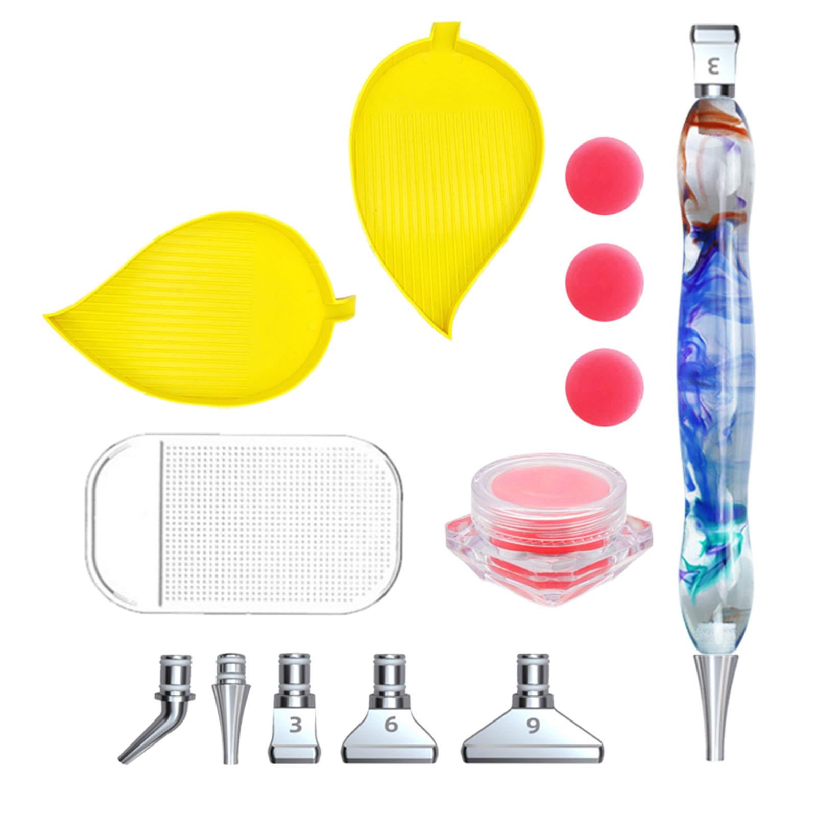 5D Resin Diamond Pen Point Drill Cross Stitch Embroidery Transparent pattern