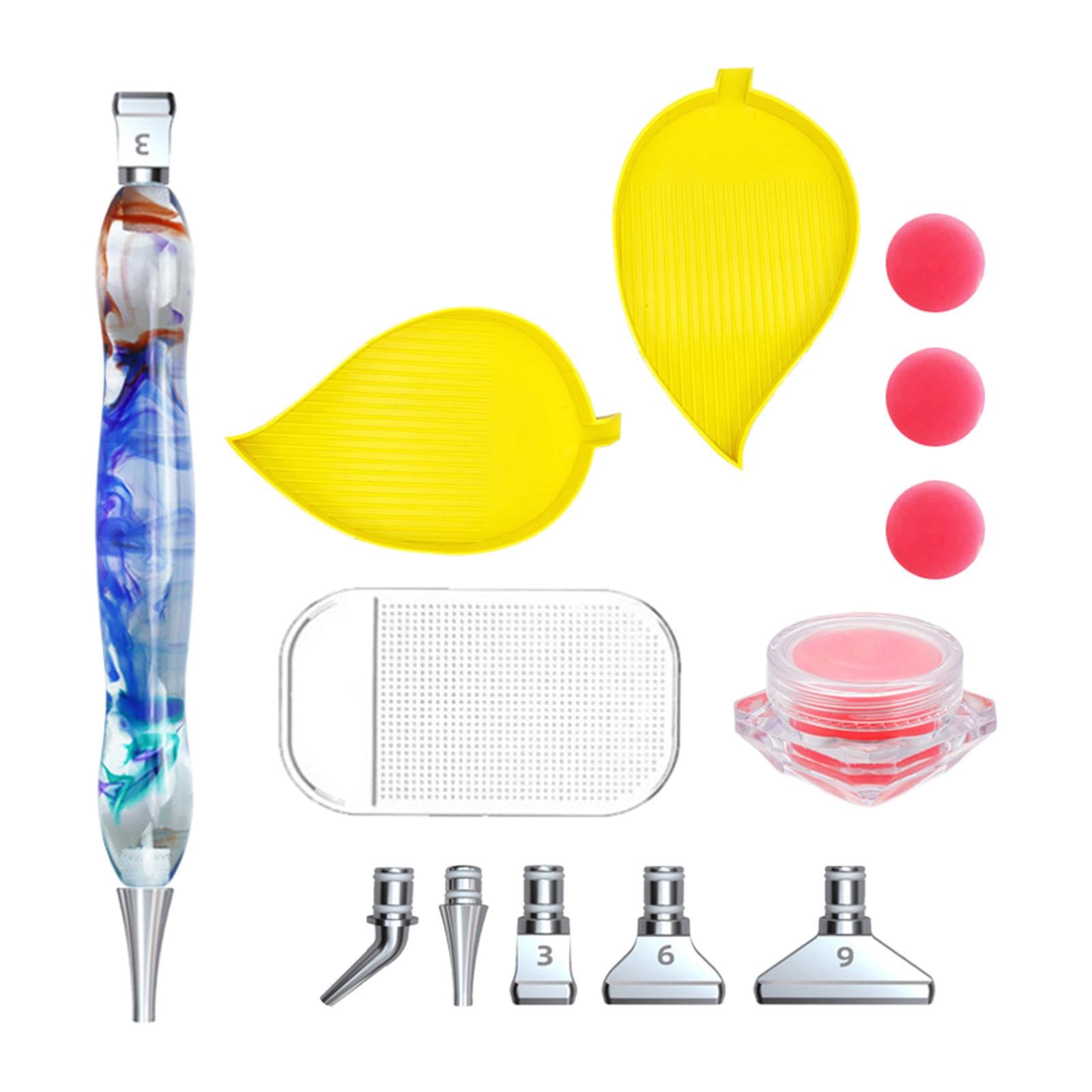 5D Resin Diamond Pen Point Drill Cross Stitch Embroidery Transparent pattern