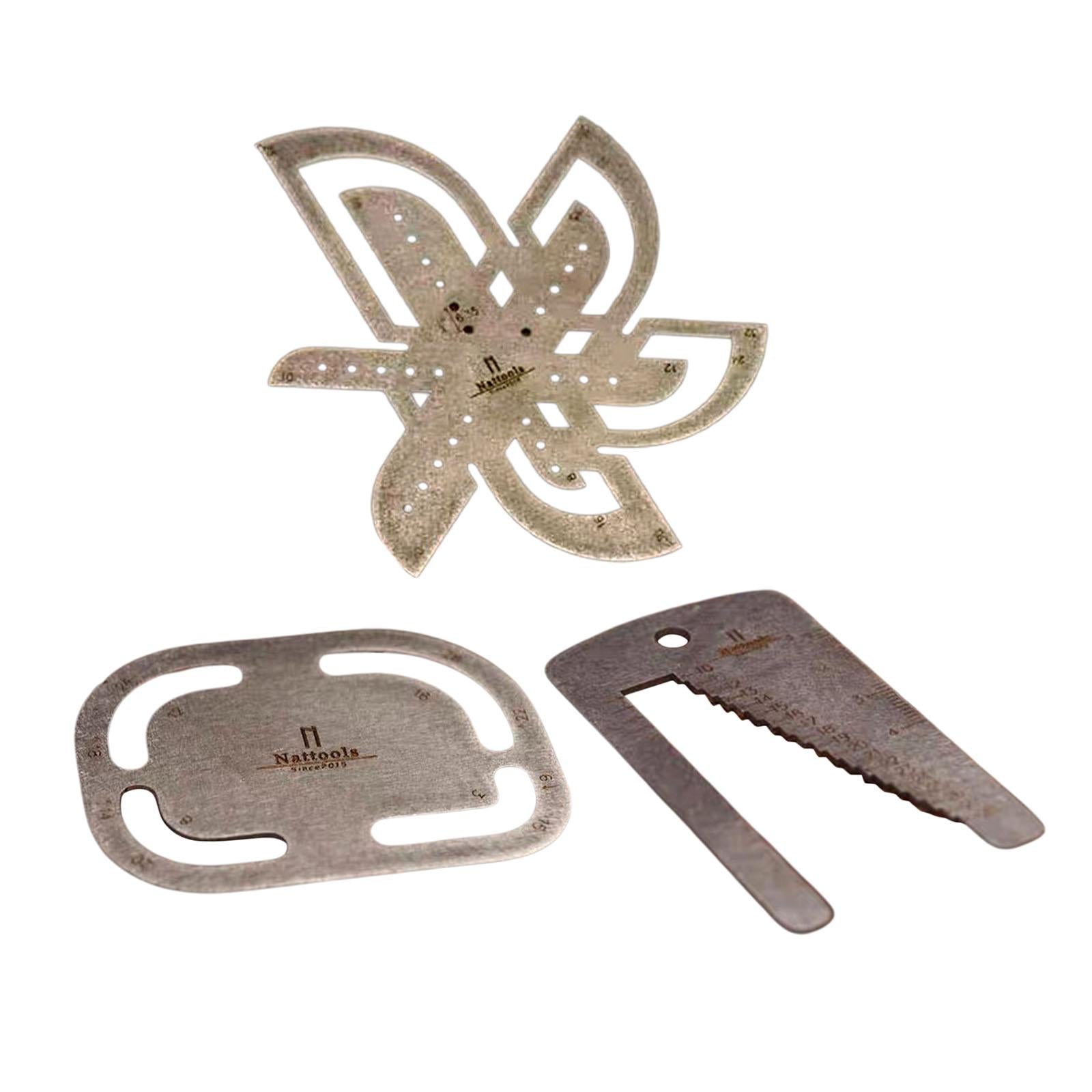 Watchband Ruler Stencil Template Belt Punch Auxiliary Tools R3 to R28mm