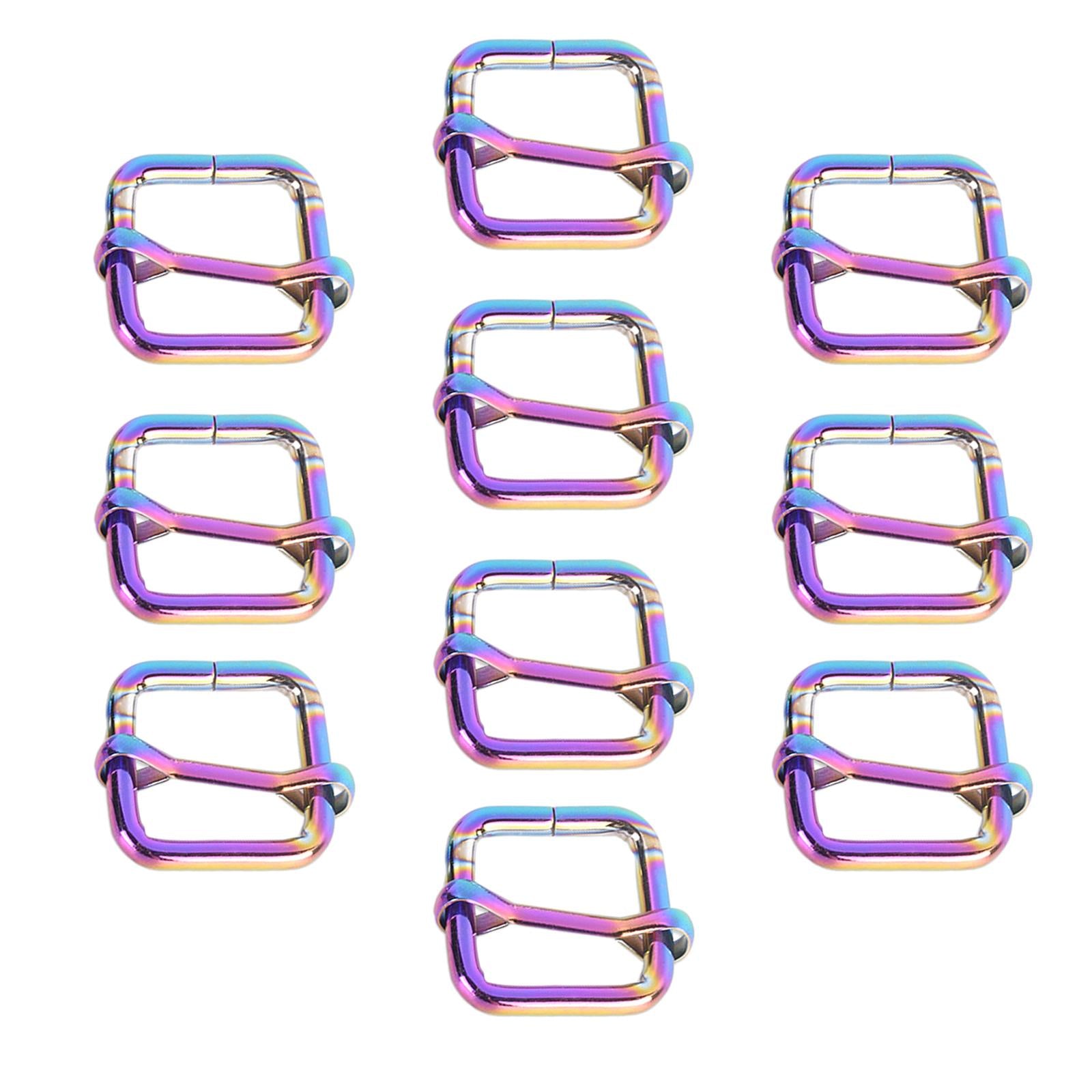 10pcs Buckle Adjustable Quick Release Replacement Clips 20x20mm Colorful