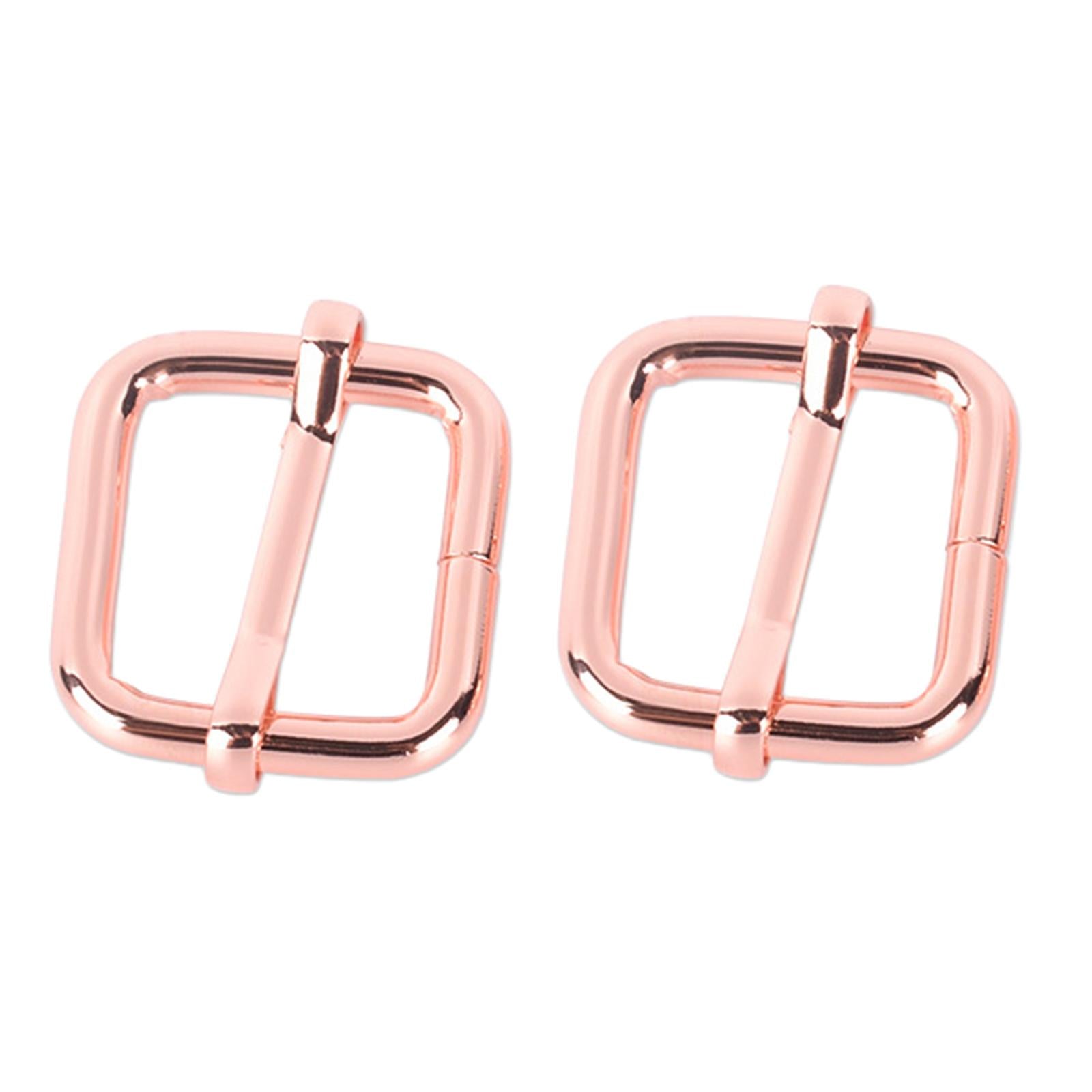 10pcs Buckle Adjustable Quick Release Replacement Clips 20x20mm Rose gold