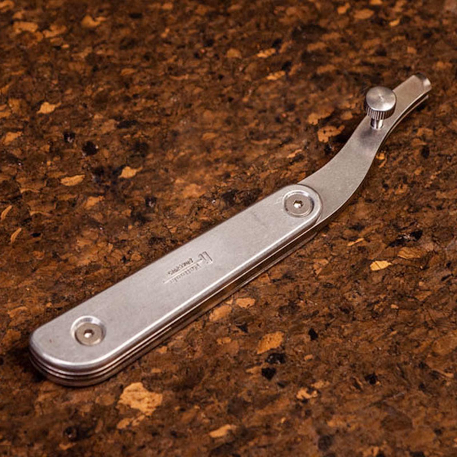 Stainless Steel Leather Edge Creaser Adjustable Leathercraft Crimping Tool Edge Creaser