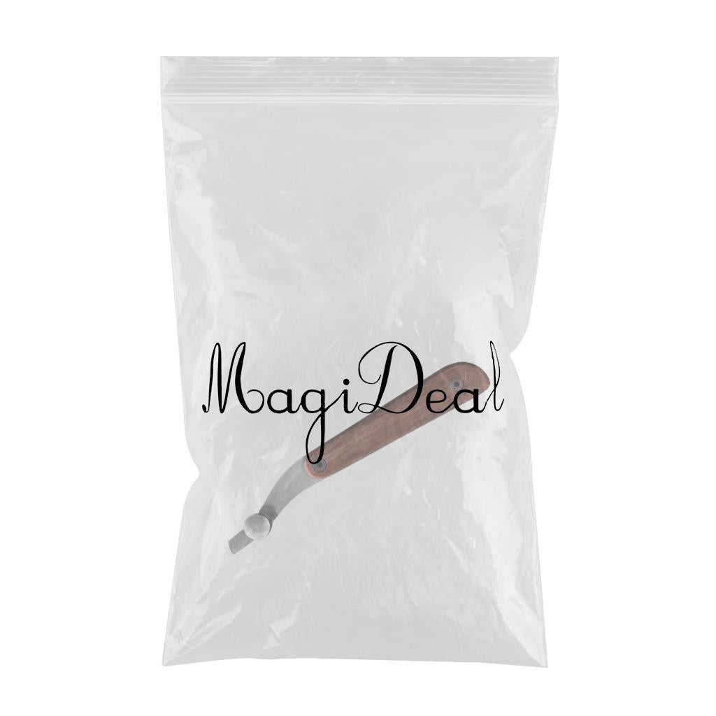 Leather Edge Creaser Wood Handle Edge Press Trimmer Cutter Line Slot Marking Edge Creaser