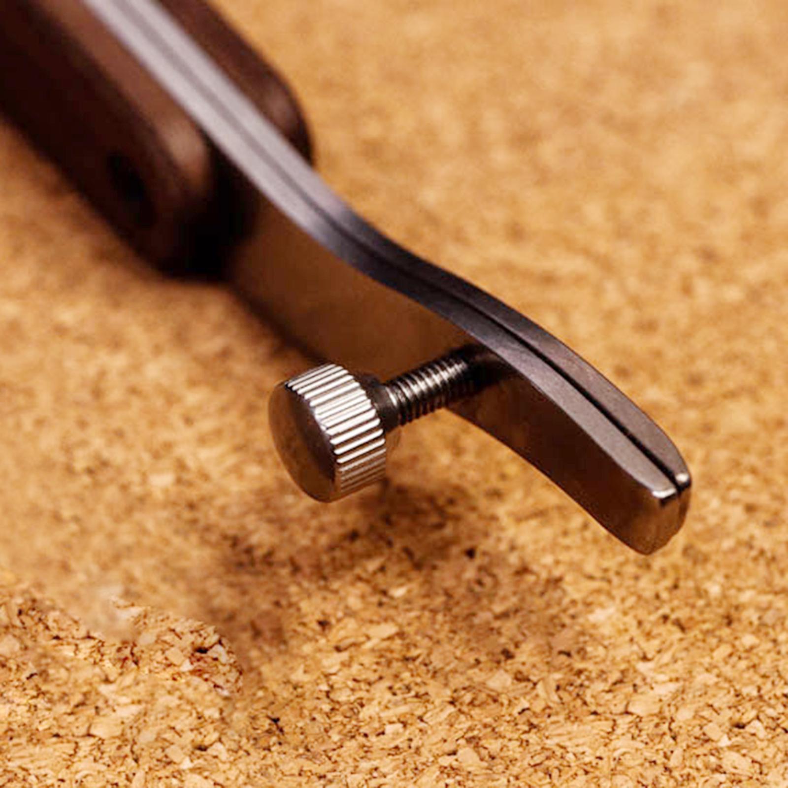 Leather Edge Creaser Wood Handle Edge Press Trimmer Cutter Line Slot Marking Edge Creaser