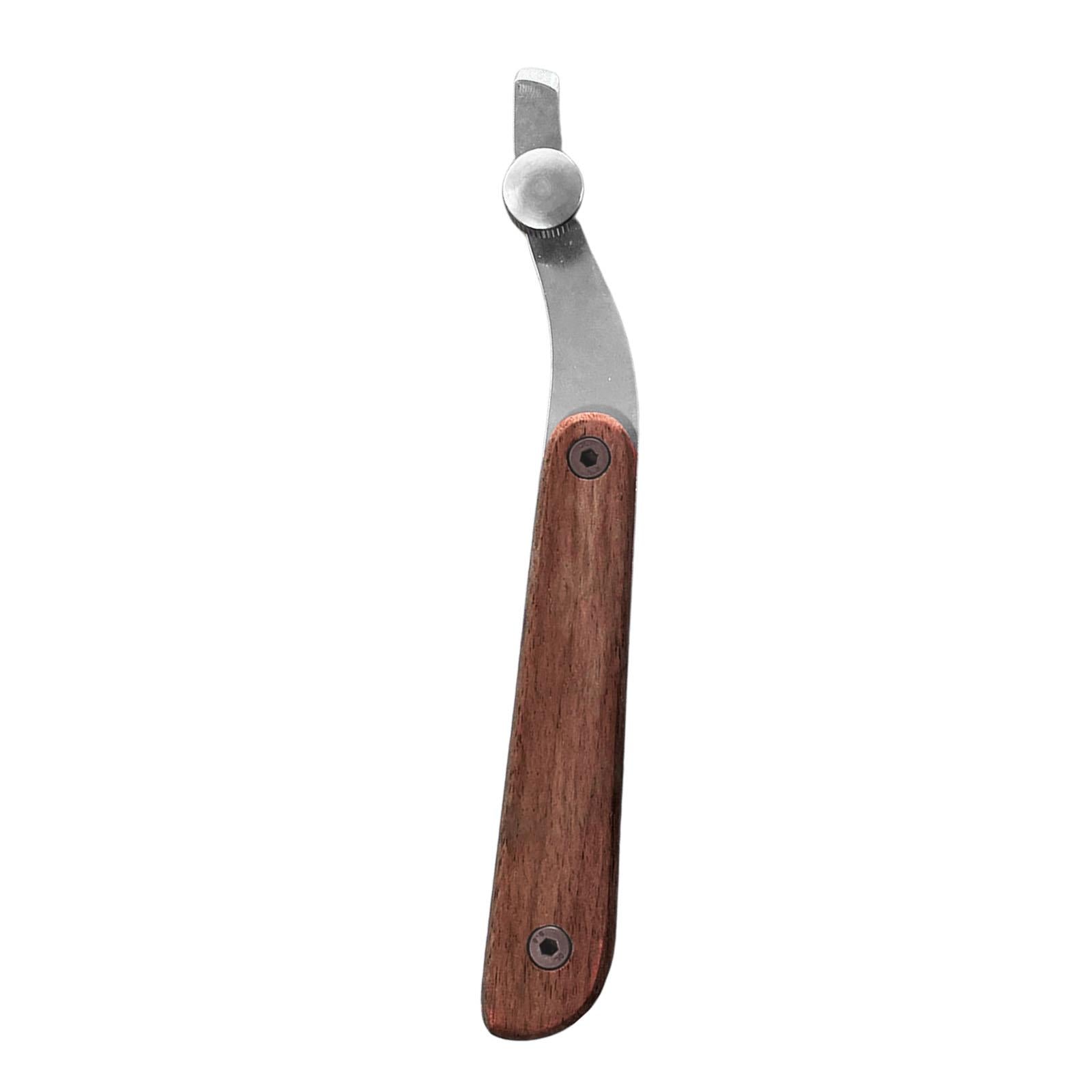 Leather Edge Creaser Wood Handle Edge Press Trimmer Cutter Line Slot Marking Edge Creaser