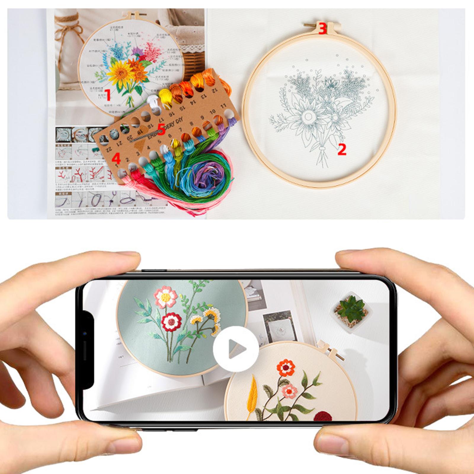 Embroidery Kit Cross Stitch Flowers Manual for Beginners Fragrant Flowers 2