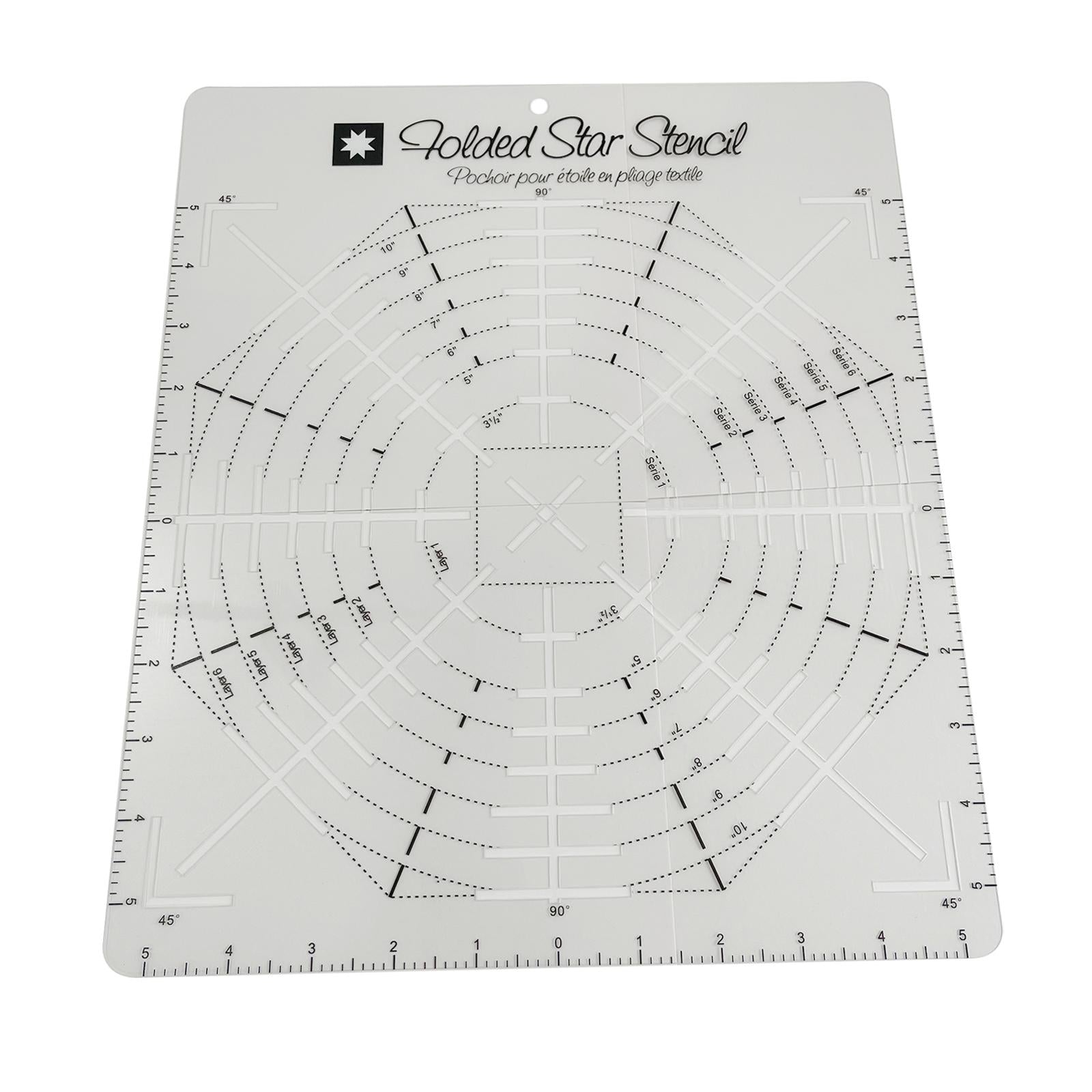 Sewing Template Patchwork Quilting Ruler for Domestic Sewing Machine 10inch